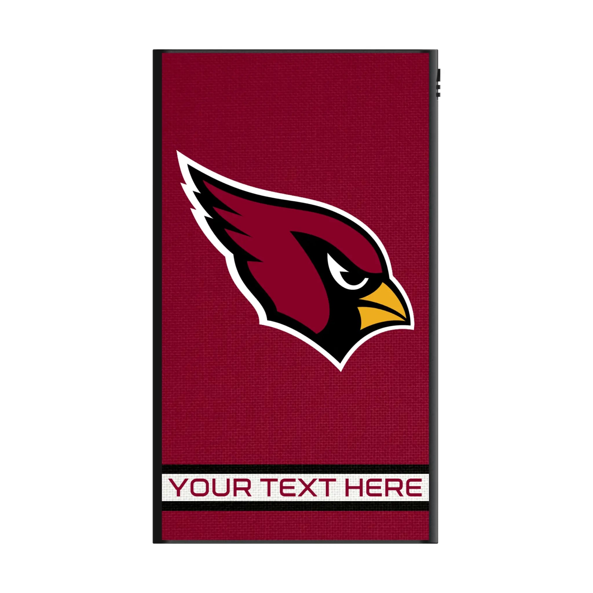 Arizona Cardinals Personalized Stripe 5000mAh Flat Power Bank