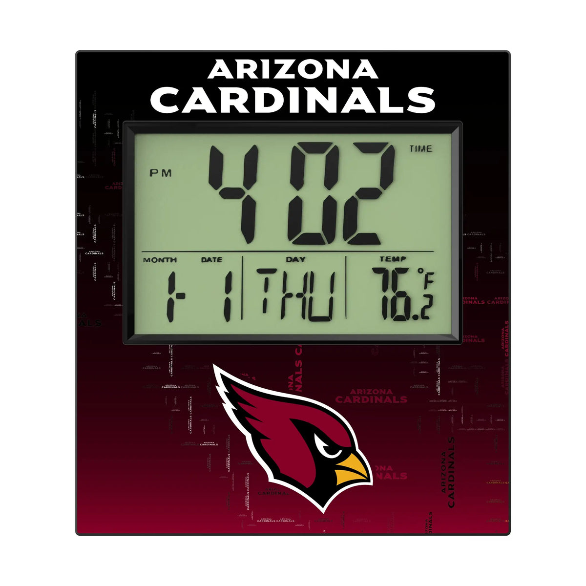Arizona Cardinals Quadtile Wall Clock