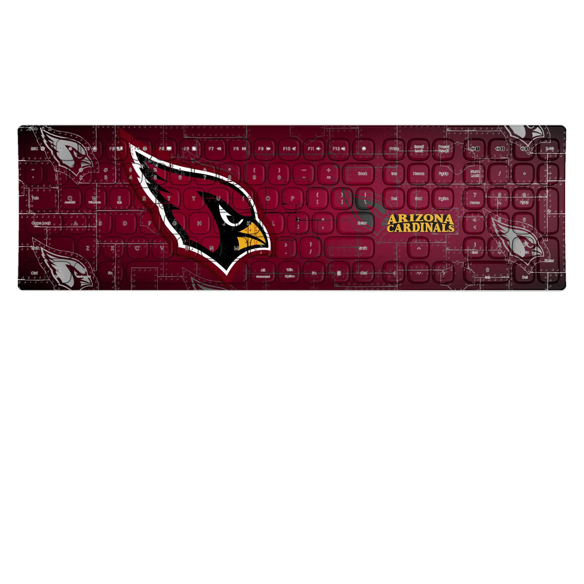 Arizona Cardinals Rivet KKB605 Curved Wireless Keyboard