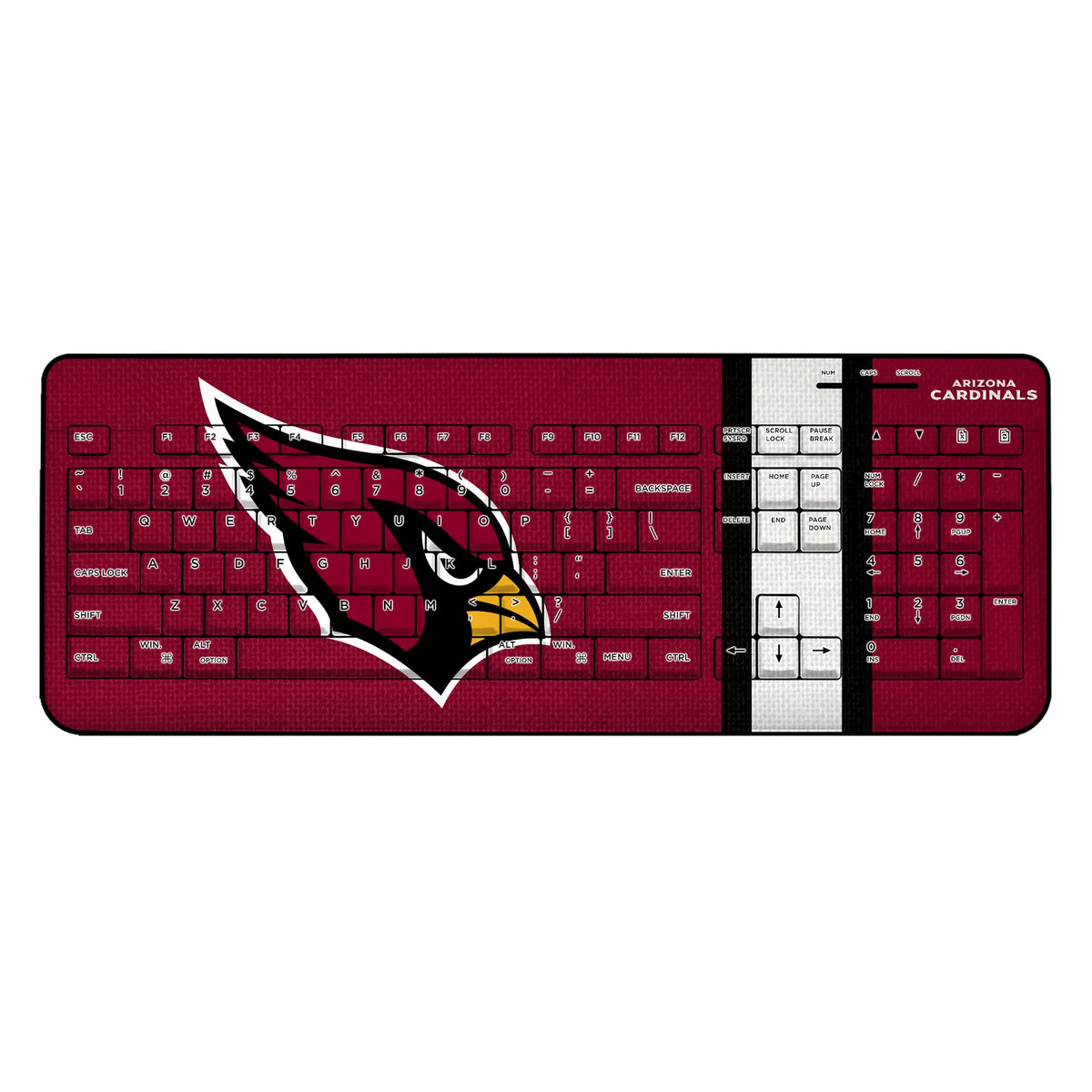 Arizona Cardinals Stripe Wireless USB Keyboard