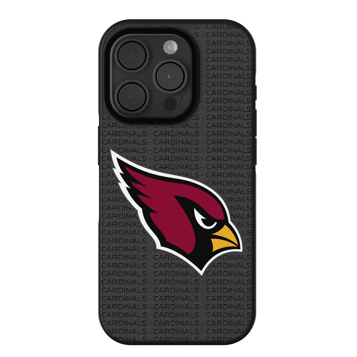 Arizona Cardinals Text Backdrop iPhone Bump Phone Case for Apple iPhone