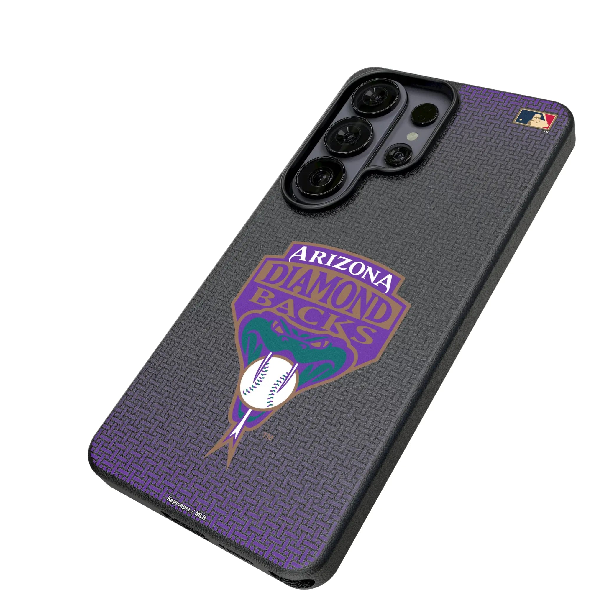Arizona Diamondbacks 1999-2006 - Cooperstown Collection Linen Galaxy MagSafe Compatible Phone Case for Samsung Galaxy - Isometric View#Device_Galaxy S26 Ultra