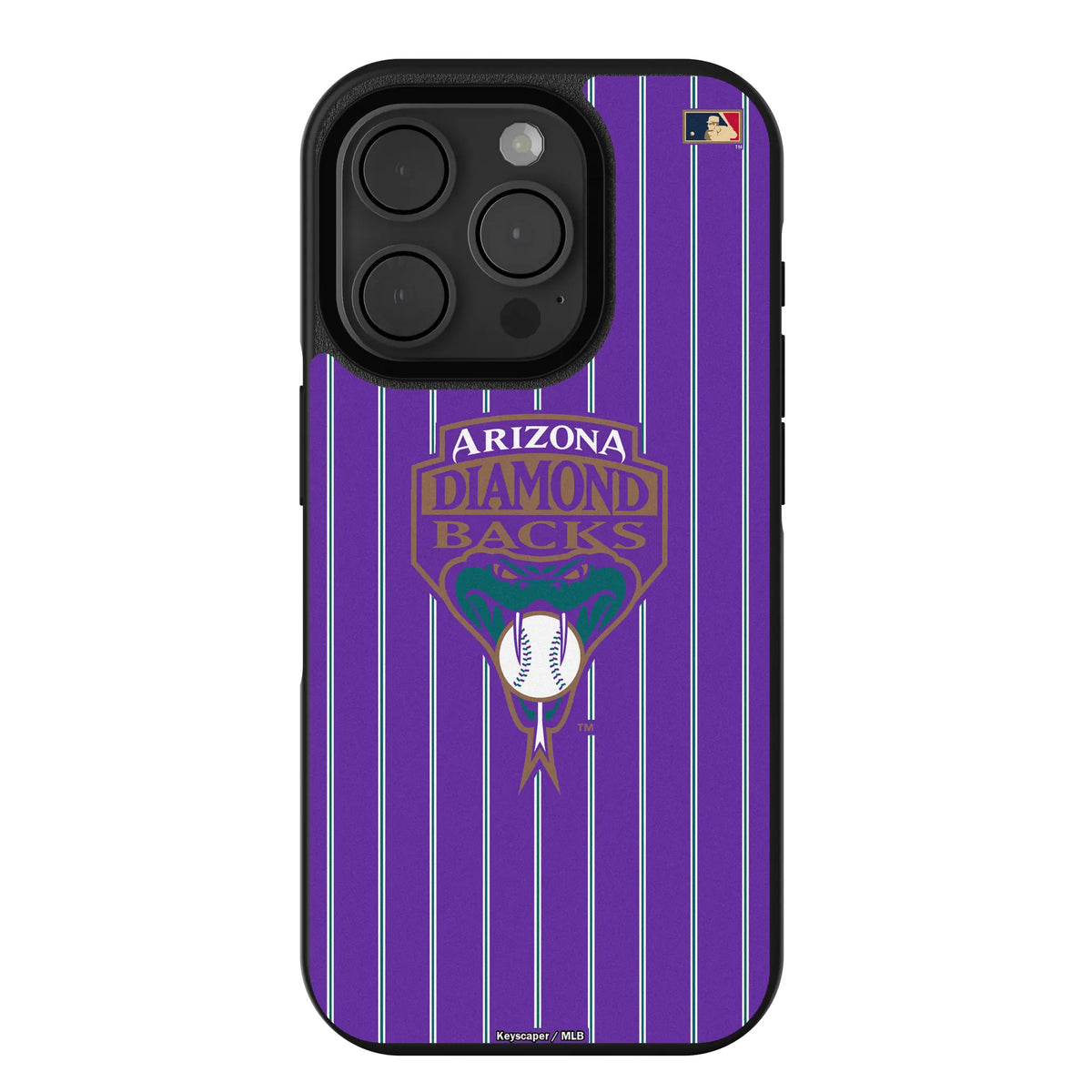 Arizona Diamondbacks 1999-2006 - Cooperstown Collection Pinstripe iPhone Bump Phone Case for Apple iPhone