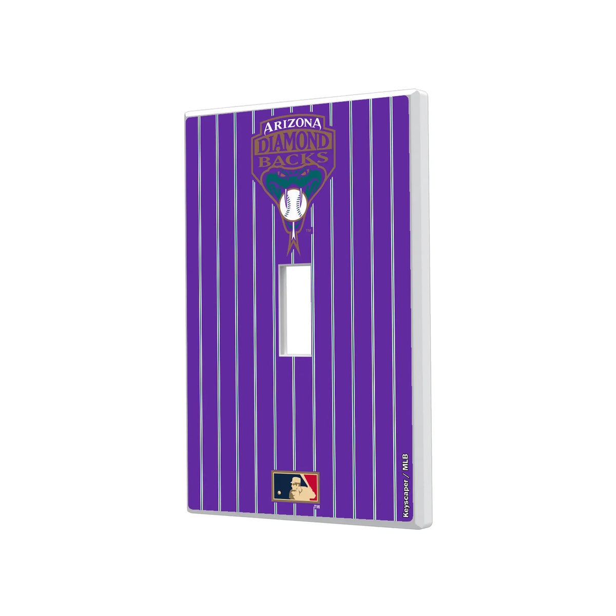 Arizona Diamondbacks 1999-2006 - Cooperstown Collection Pinstripe Hidden-Screw Light Switch Plate#Style_Single Toggle
