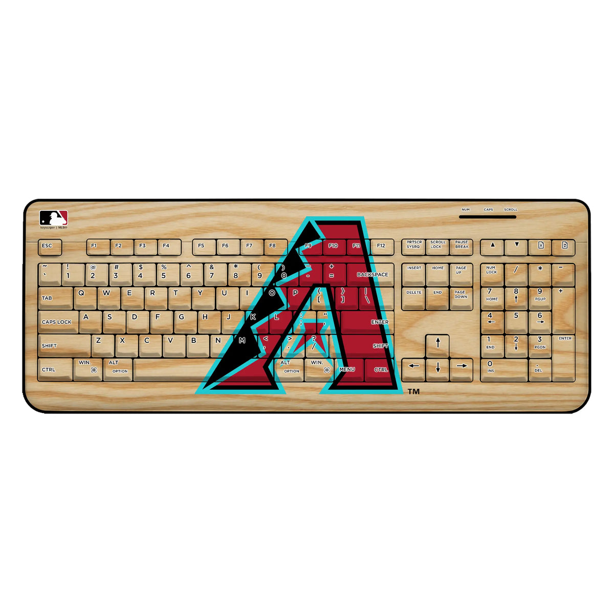 Arizona Diamondbacks Baseball Bat Wireless USB Keyboard