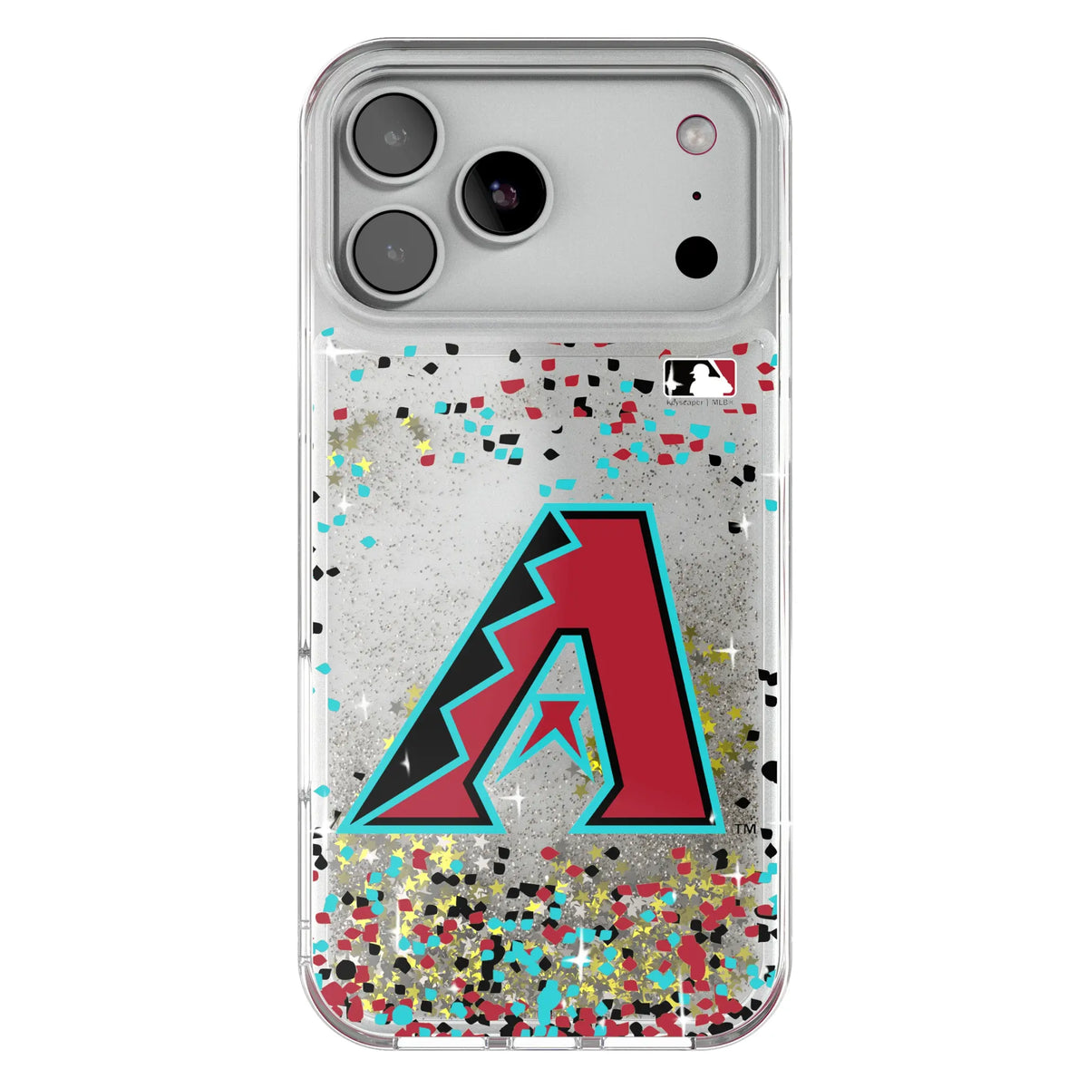 Arizona Diamondbacks Confetti Glitter Phone Case for Apple iPhone