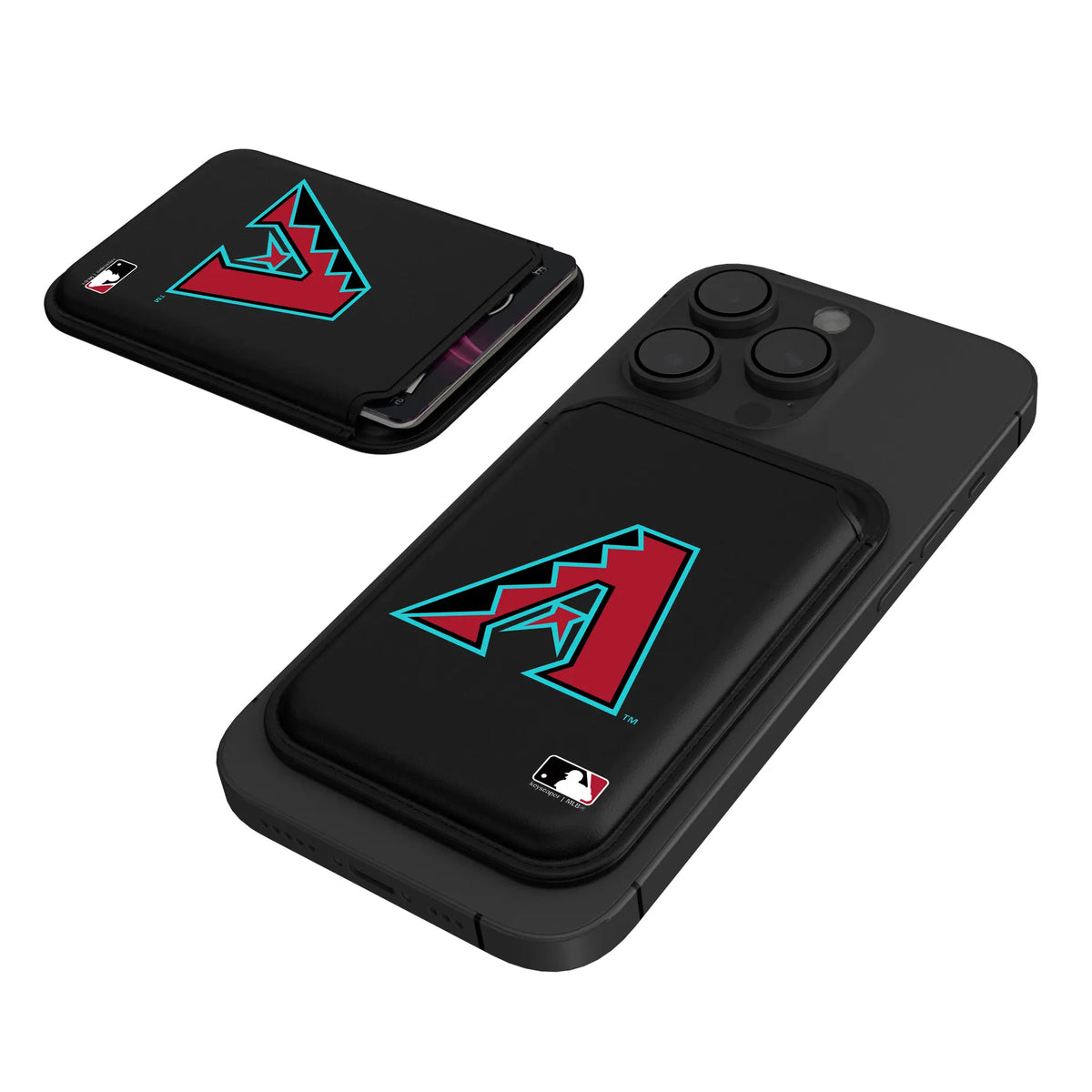 Arizona Diamondbacks Insignia Black Magnetic Credit Card Wallet