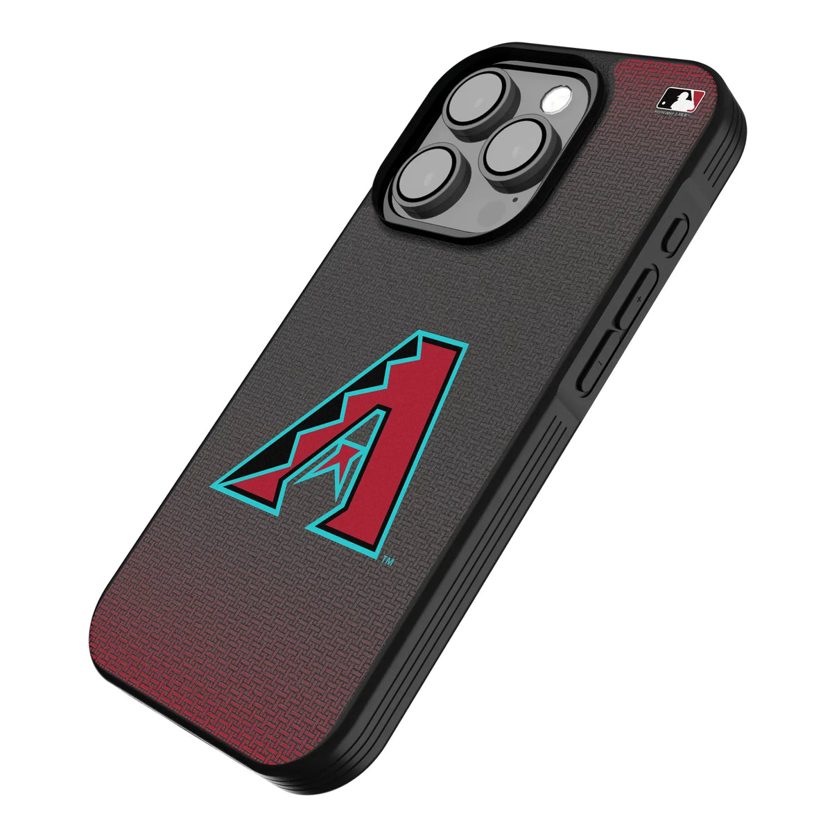 Arizona Diamondbacks Linen iPhone Bump Phone Case for Apple iPhone - Isometric View