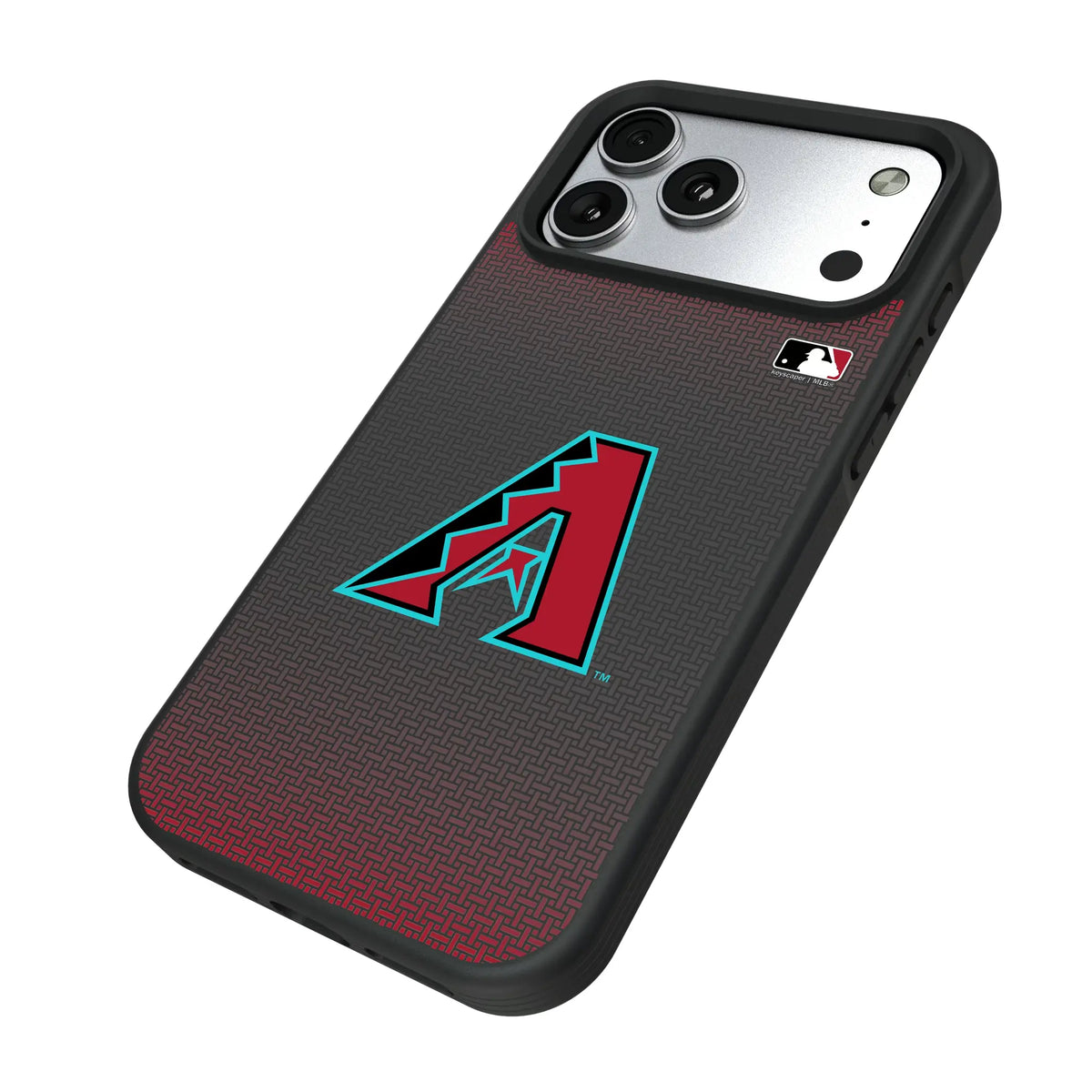 Arizona Diamondbacks Linen iPhone Bump Phone Case for Apple iPhone - Isometric View#Device_iPhone 17 Pro Max