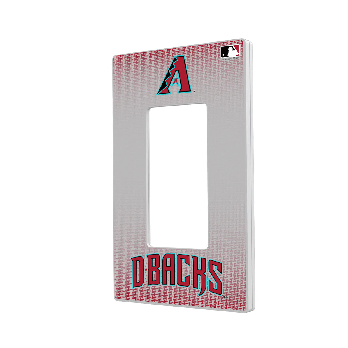 Arizona Diamondbacks Linen Hidden-Screw Light Switch Plate#Style_Single Rocker