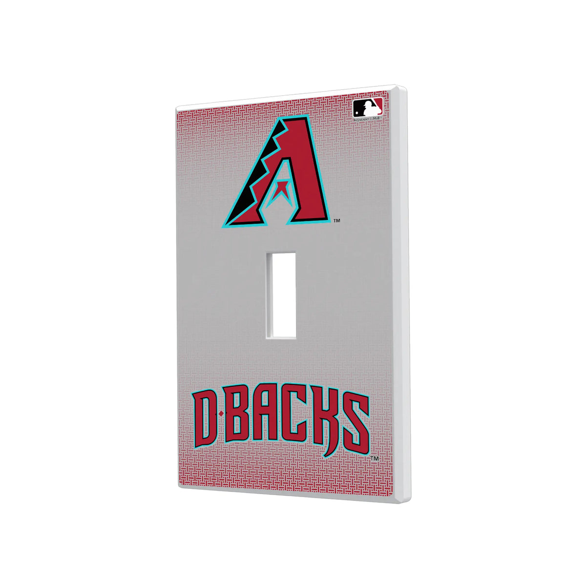 Arizona Diamondbacks Linen Hidden-Screw Light Switch Plate#Style_Single Toggle