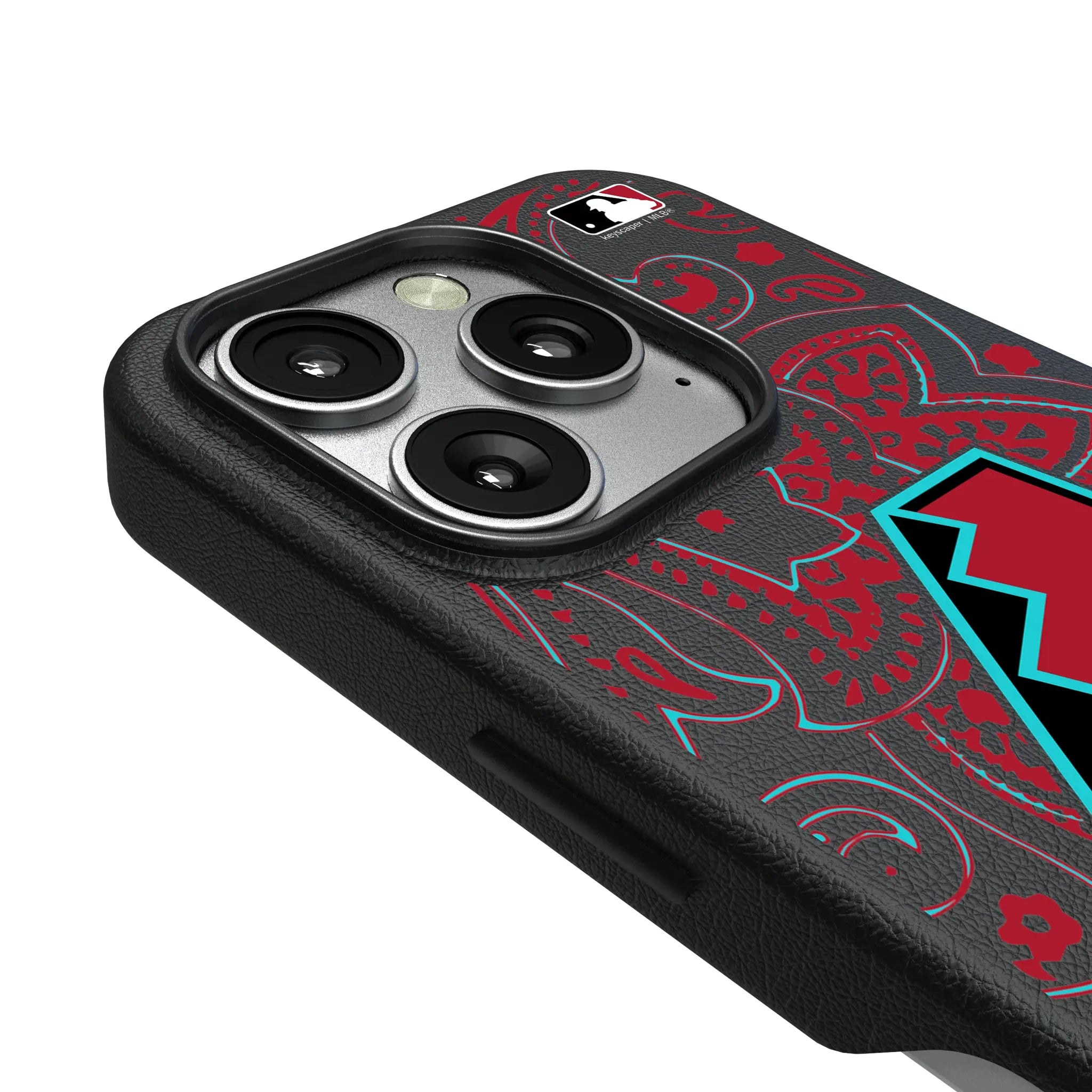 Arizona Diamondbacks Paisley iPhone MagSafe Compatible Phone Case for Apple iPhone - Detail