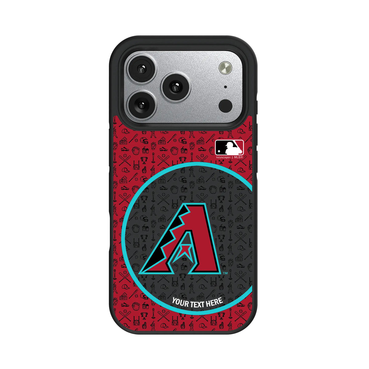 Arizona Diamondbacks Personalized Circle iPhone Bump Phone Case for Apple iPhone#Device_iPhone 17 Pro