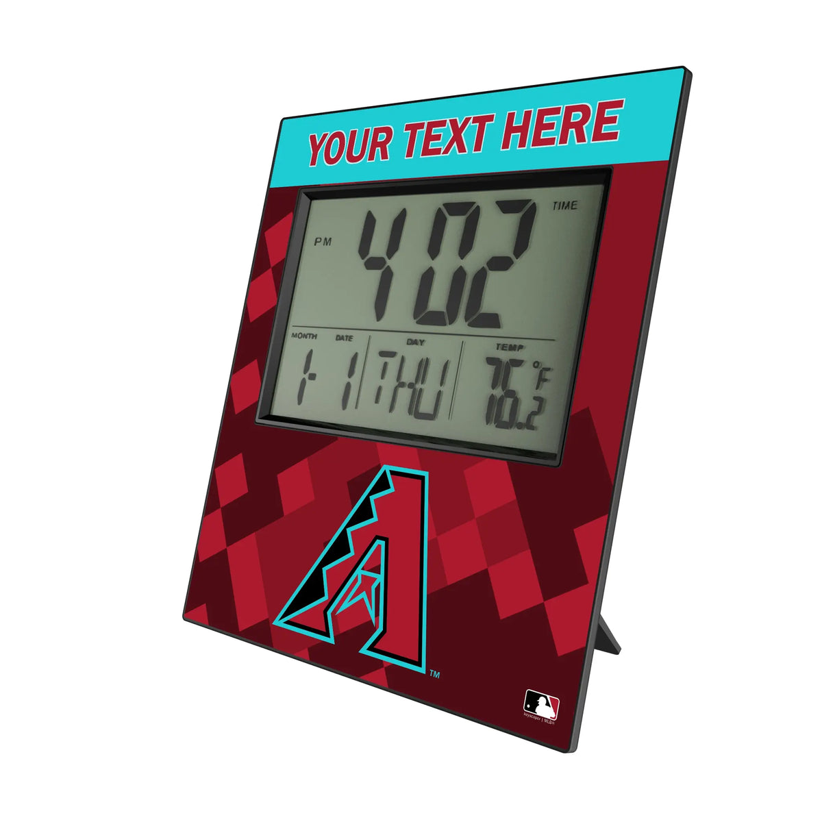 Arizona Diamondbacks Personalized Color Block Wall Clock