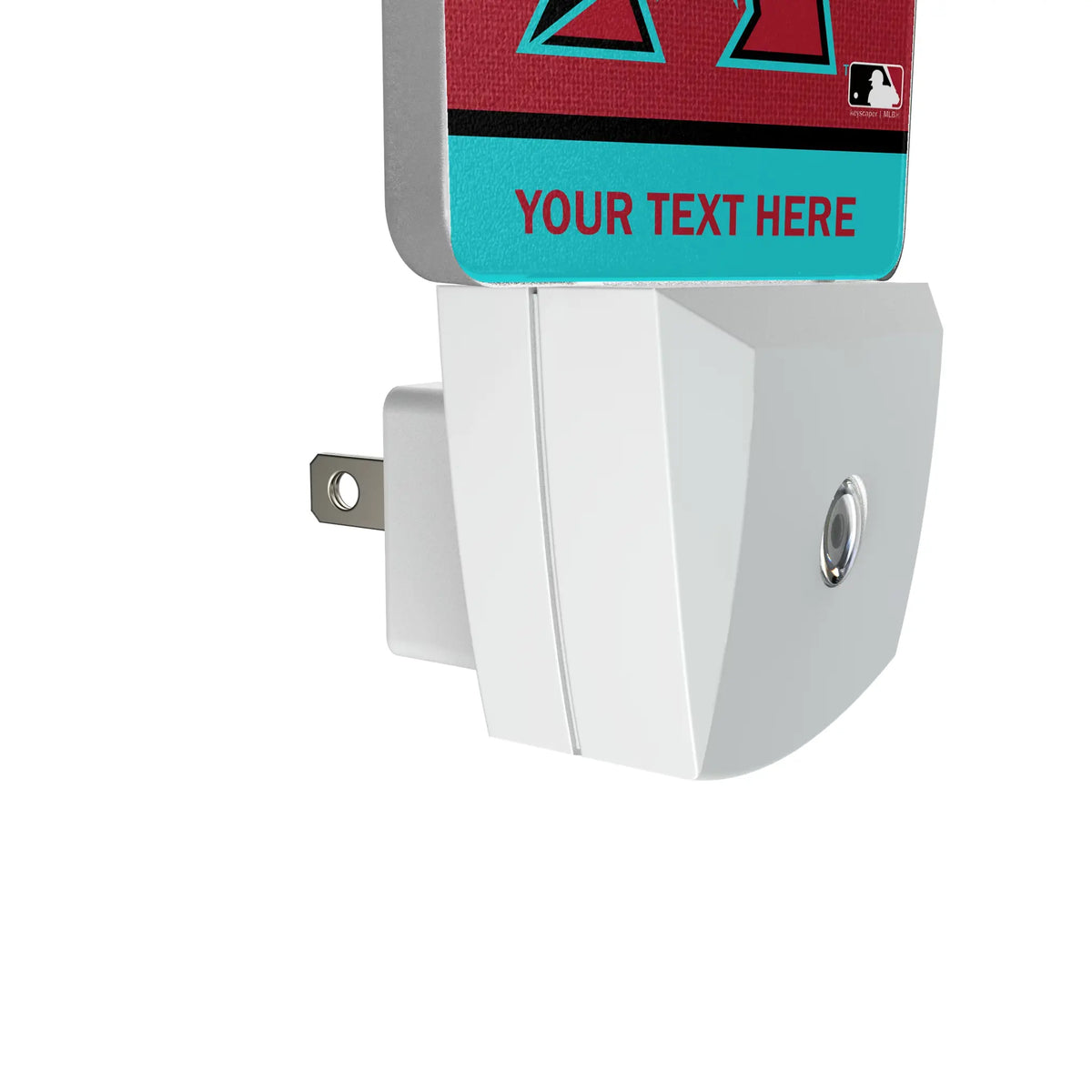 Arizona Diamondbacks Personalized Endzone Solid Night Light 2-Pack - Detail