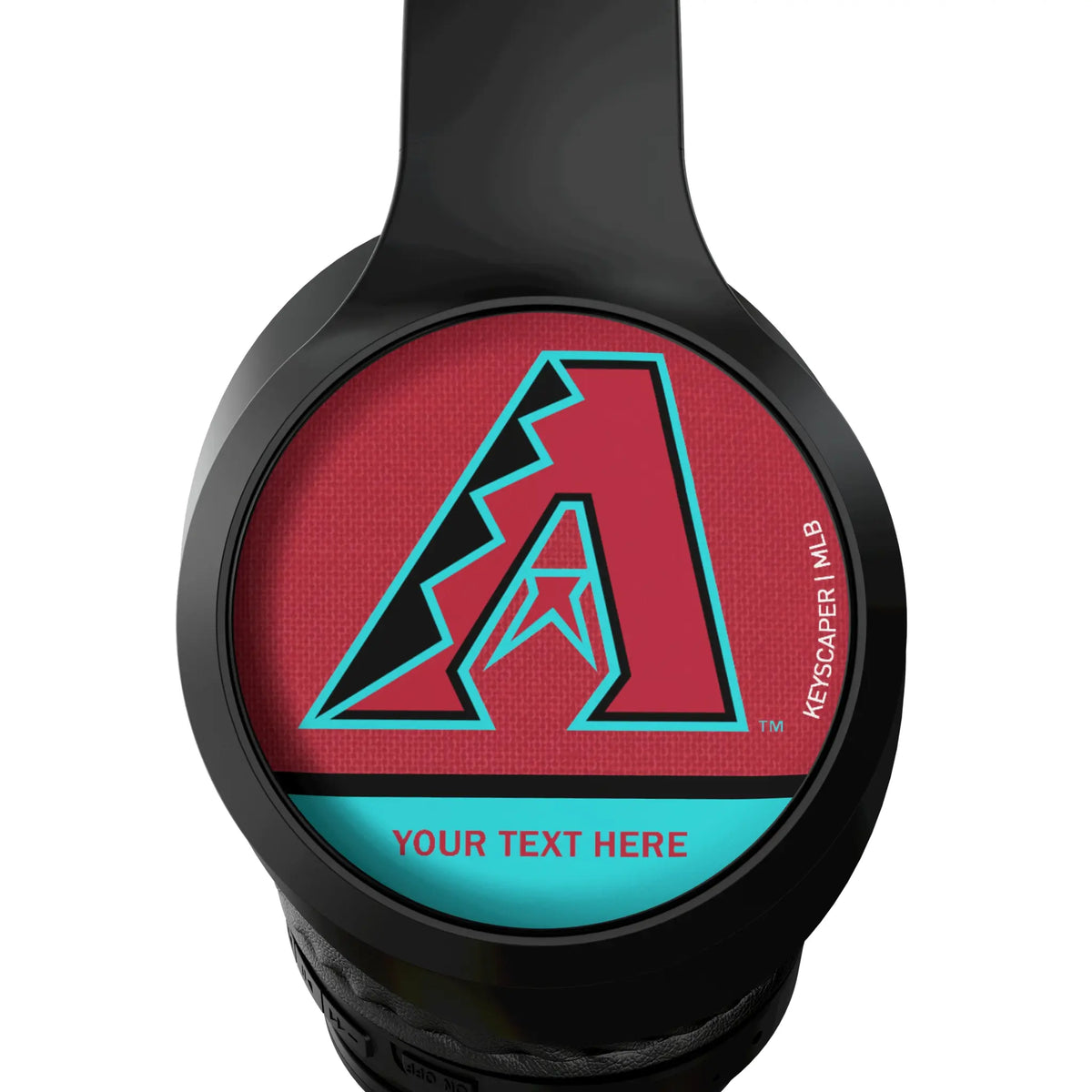 Arizona Diamondbacks Personalized Endzone Solid Wireless Over-Ear Headphones With Case - Detail
