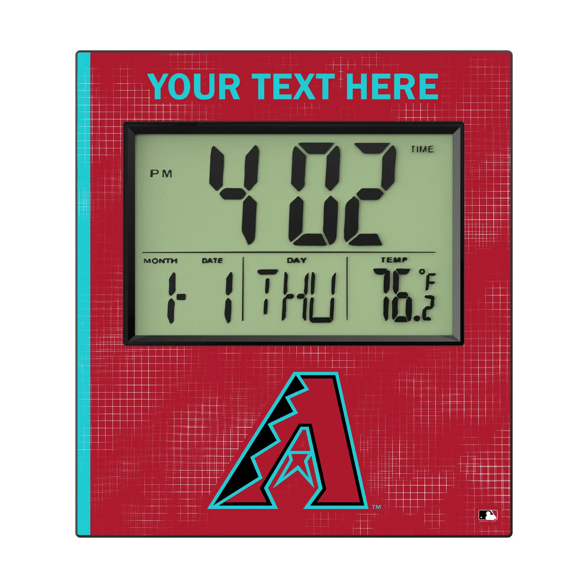 Arizona Diamondbacks Personalized Hatch Wall Clock