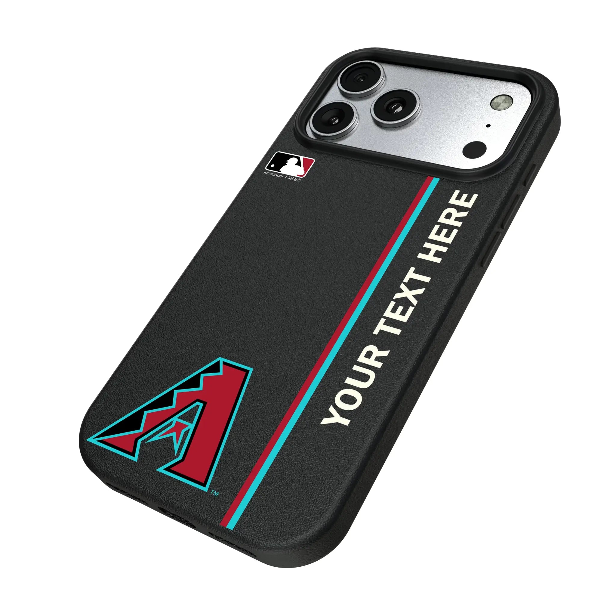 Arizona Diamondbacks Personalized Sidebard iPhone MagSafe Compatible Phone Case for Apple iPhone - Isometric View#Device_iPhone 17 Pro Max