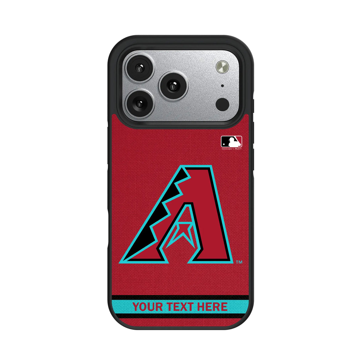 Arizona Diamondbacks Personalized Stripe iPhone Bump Phone Case for Apple iPhone#Device_iPhone 17 Pro