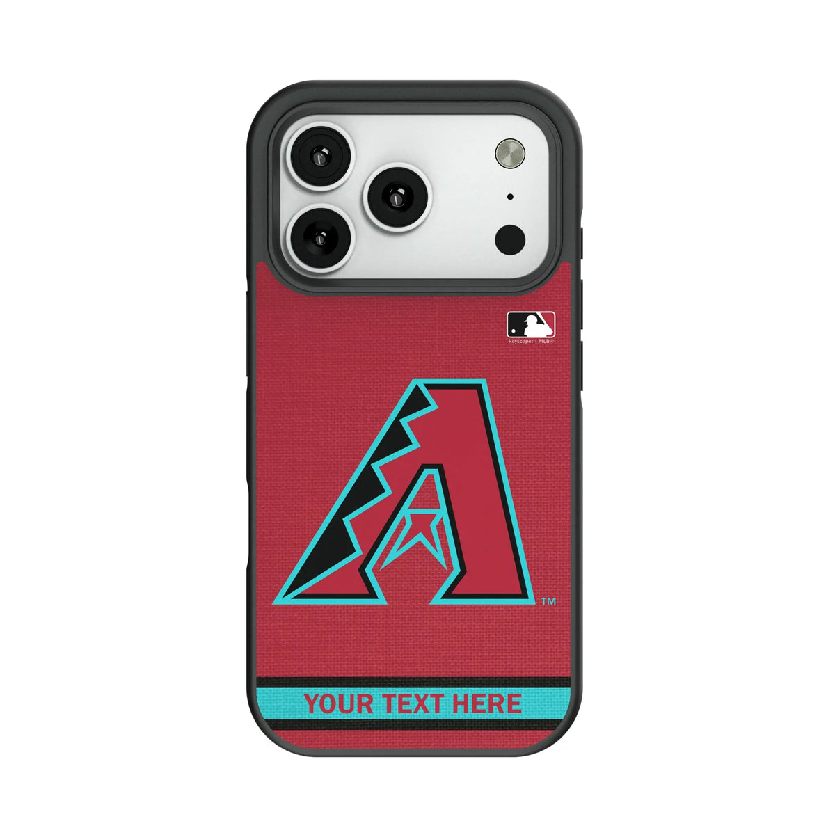 Arizona Diamondbacks Personalized Stripe Bump Phone Case for Apple iPhone