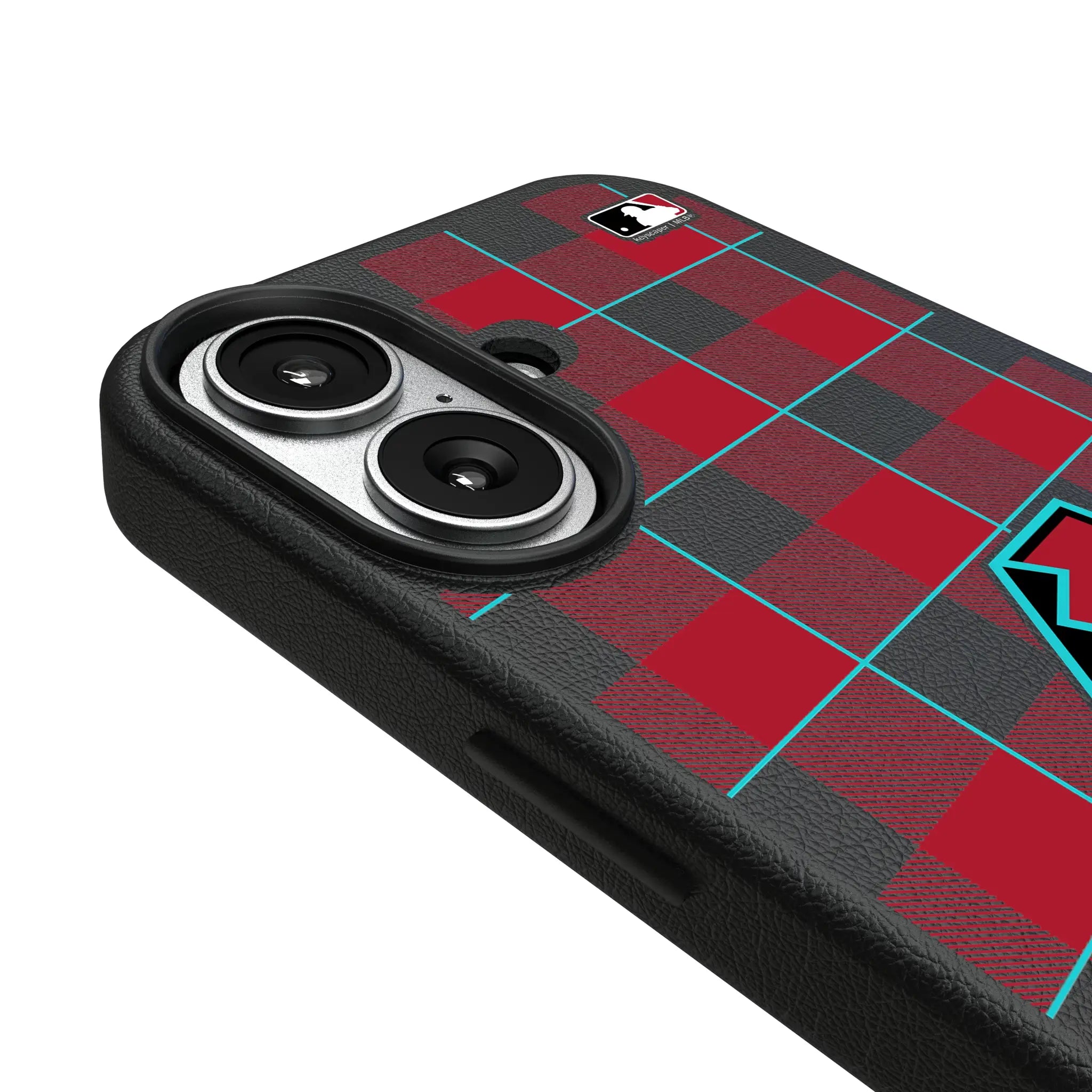 Arizona Diamondbacks Plaid iPhone MagSafe Compatible Phone Case for Apple iPhone - Detail#Device_iPhone 17