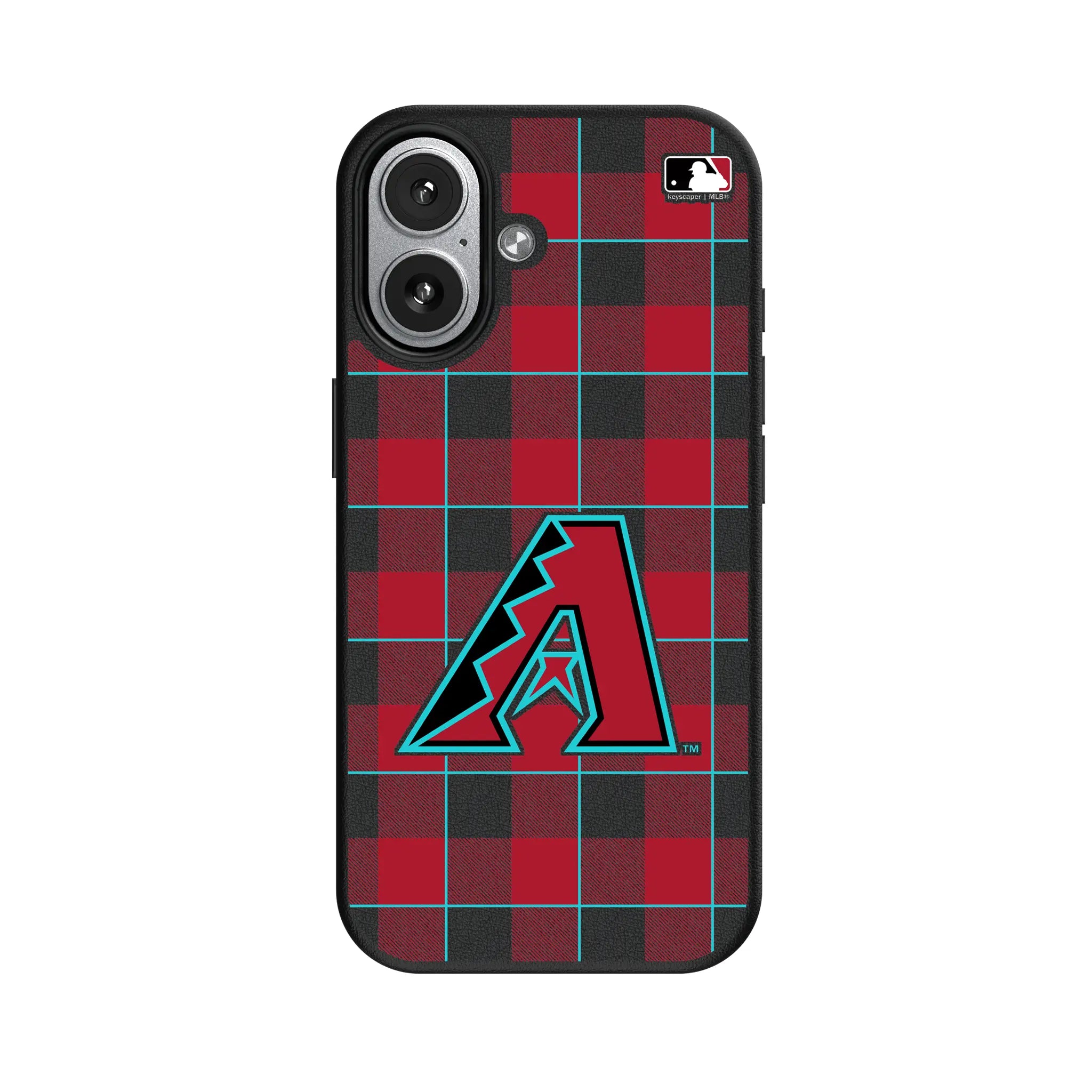 Arizona Diamondbacks Plaid iPhone MagSafe Compatible Phone Case for Apple iPhone#Device_iPhone 17