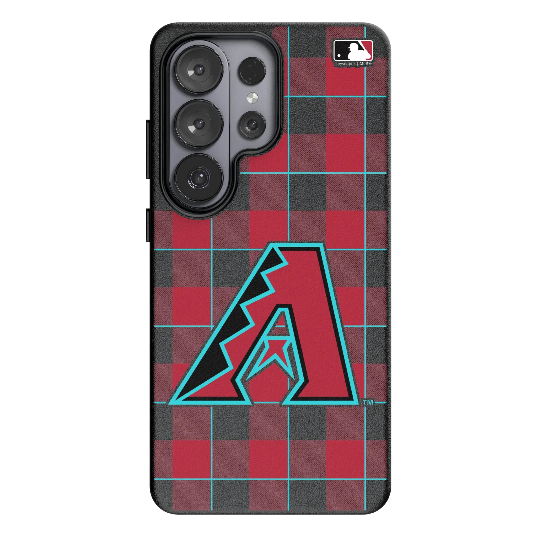 Arizona Diamondbacks Plaid Galaxy MagSafe Compatible Phone Case for Samsung Galaxy#Device_Galaxy S26 Ultra