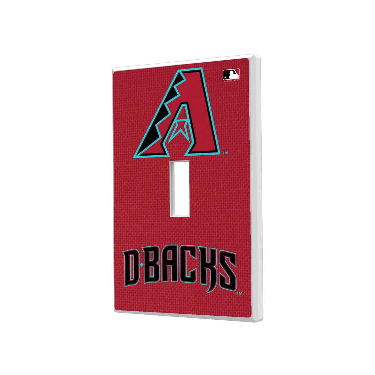 Arizona Diamondbacks Solid Hidden-Screw Light Switch Plate#Style_Single Toggle
