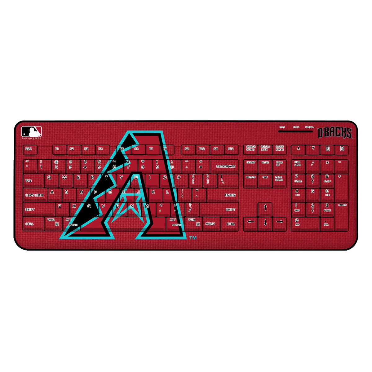Arizona Diamondbacks Solid Wireless USB Keyboard
