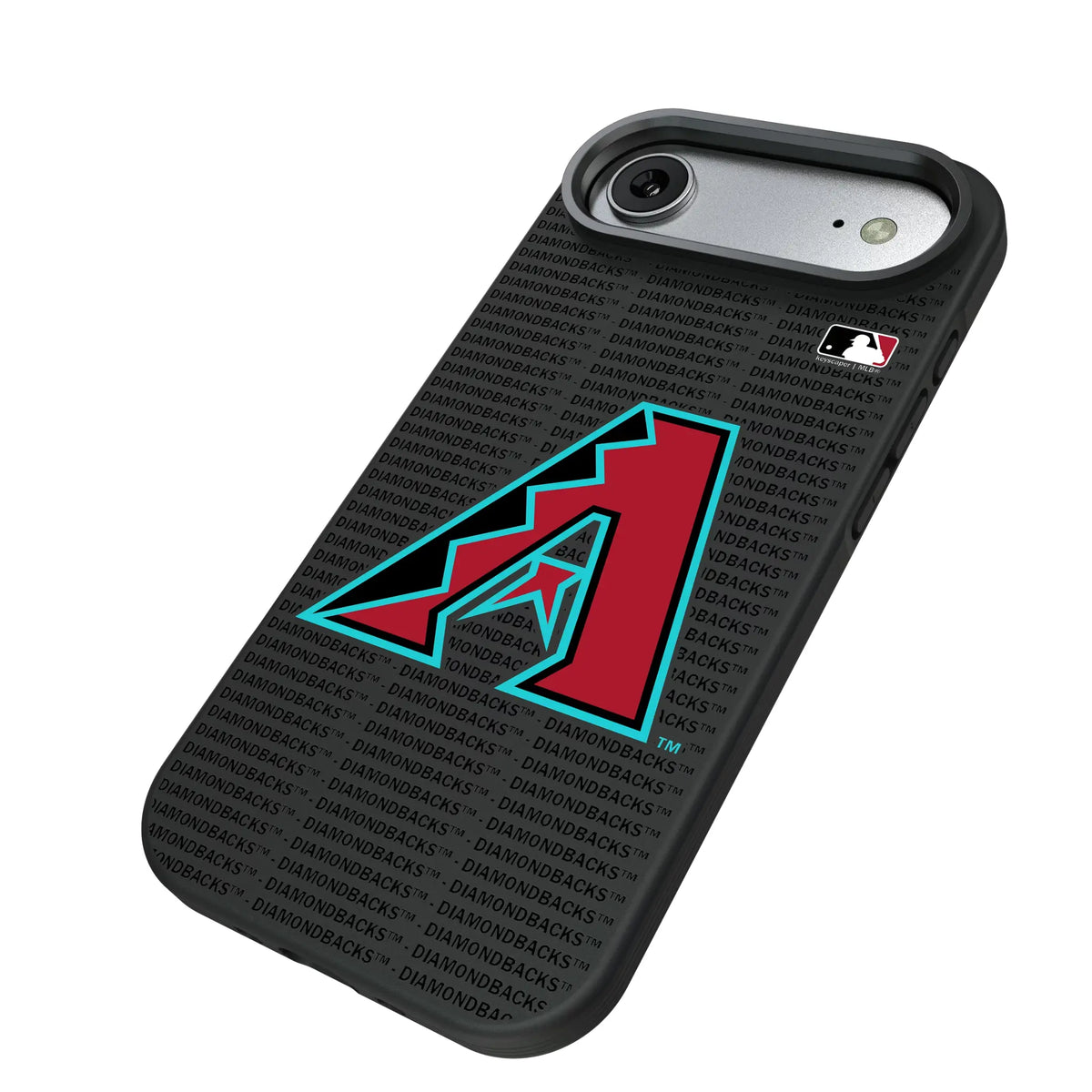 Arizona Diamondbacks Text Backdrop iPhone Bump Phone Case for Apple iPhone - Isometric View#Device_iPhone Air