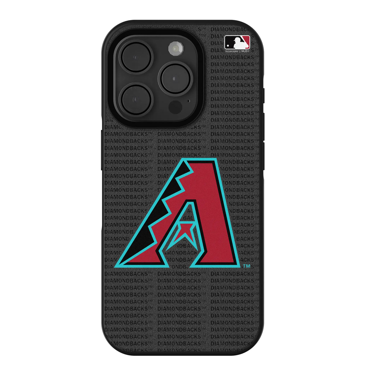 Arizona Diamondbacks Text Backdrop iPhone Bump Phone Case for Apple iPhone