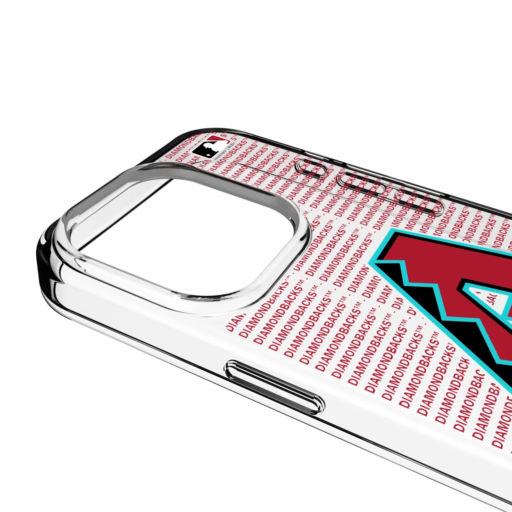 Arizona Diamondbacks Text Backdrop iPhone Clear Phone Case for Apple iPhone - Detail