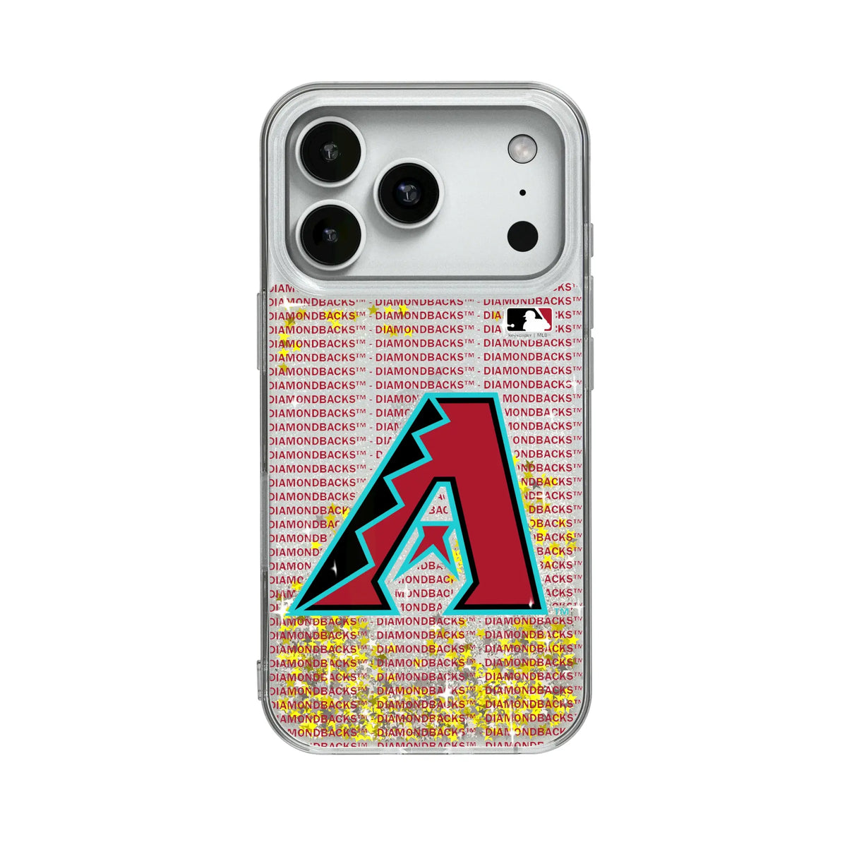 Arizona Diamondbacks Text Backdrop Glitter Phone Case for Apple iPhone