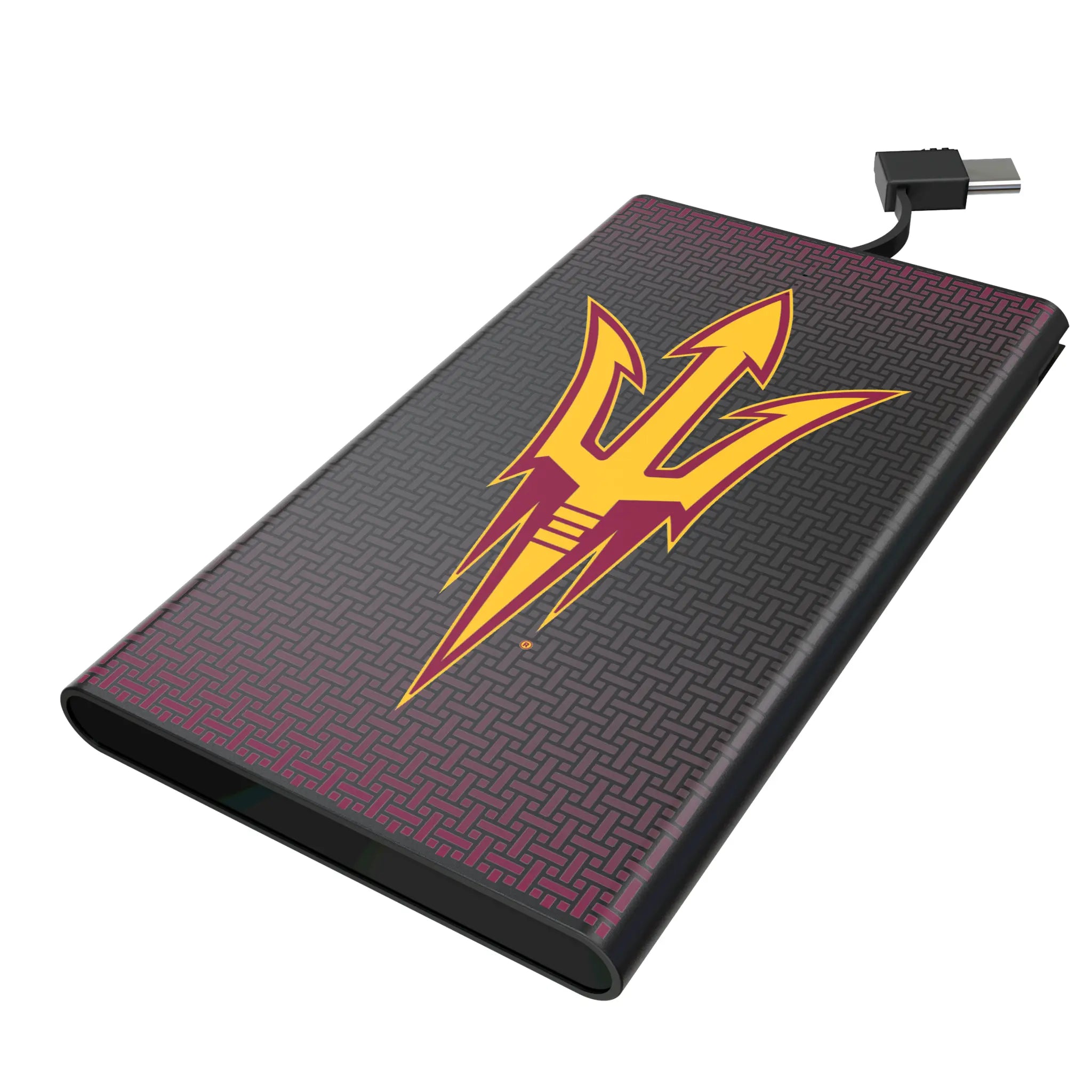 Arizona State University Sun Devils Linen 5000mAh Flat Power Bank
