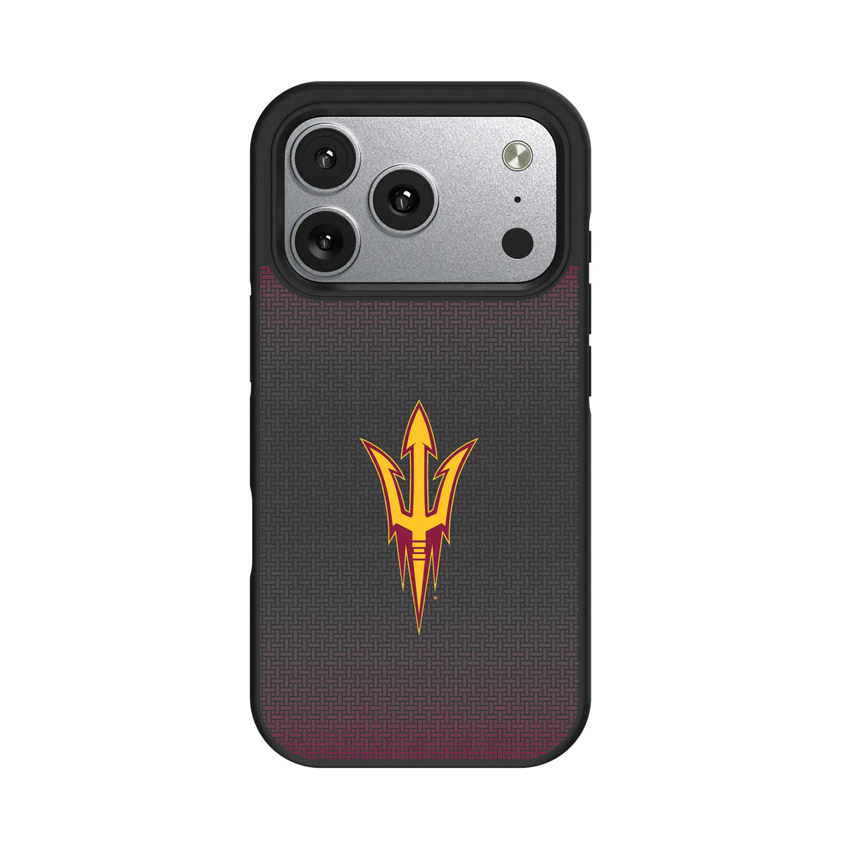Arizona State University Sun Devils Linen iPhone Bump Phone Case for Apple iPhone#Device_iPhone 17 Pro