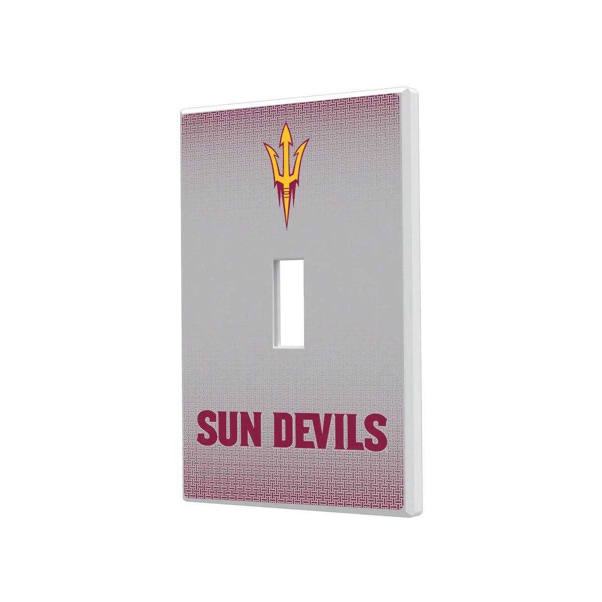 Arizona State University Sun Devils Linen Hidden-Screw Light Switch Plate#Style_Single Toggle