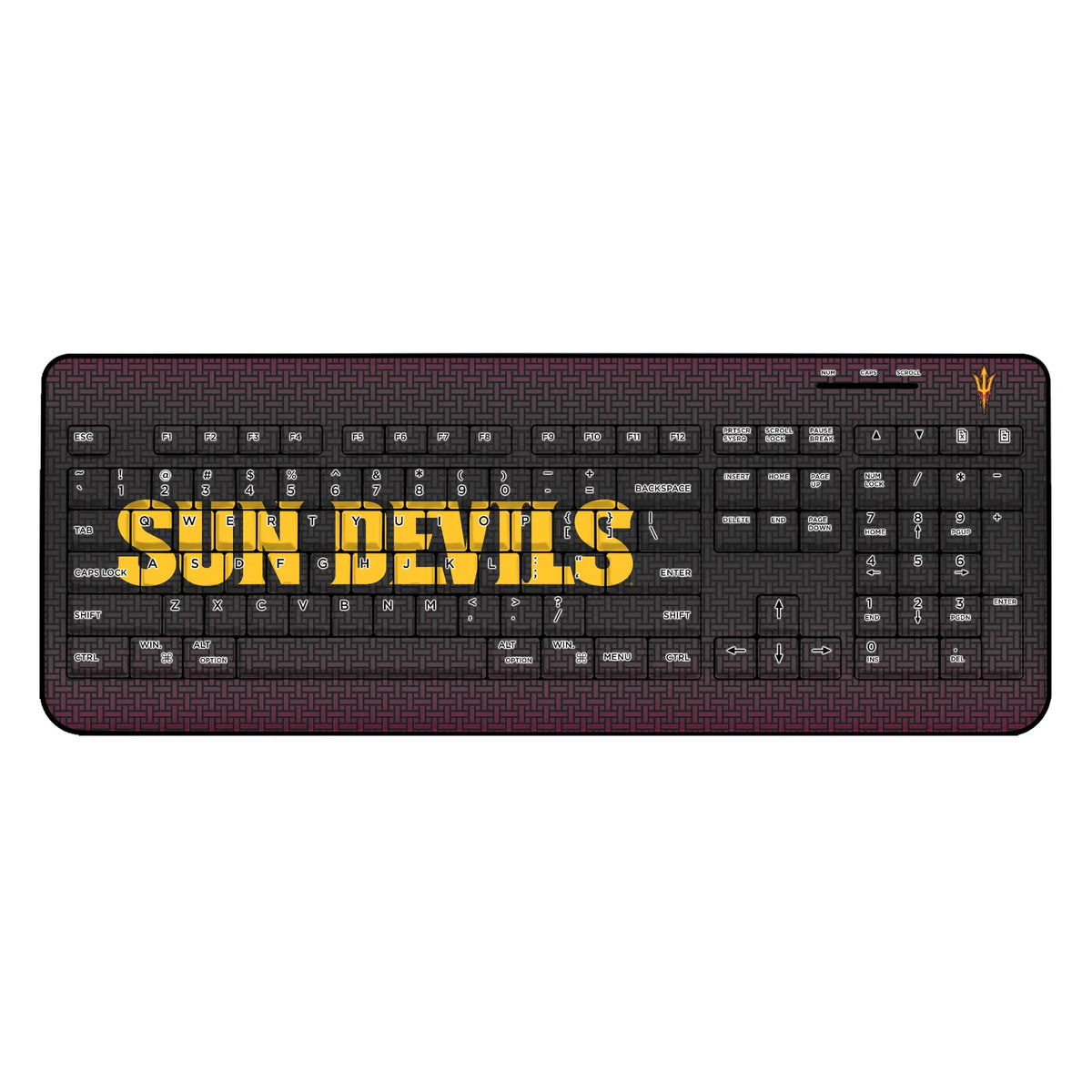 Arizona State University Sun Devils Linen Wireless USB Keyboard