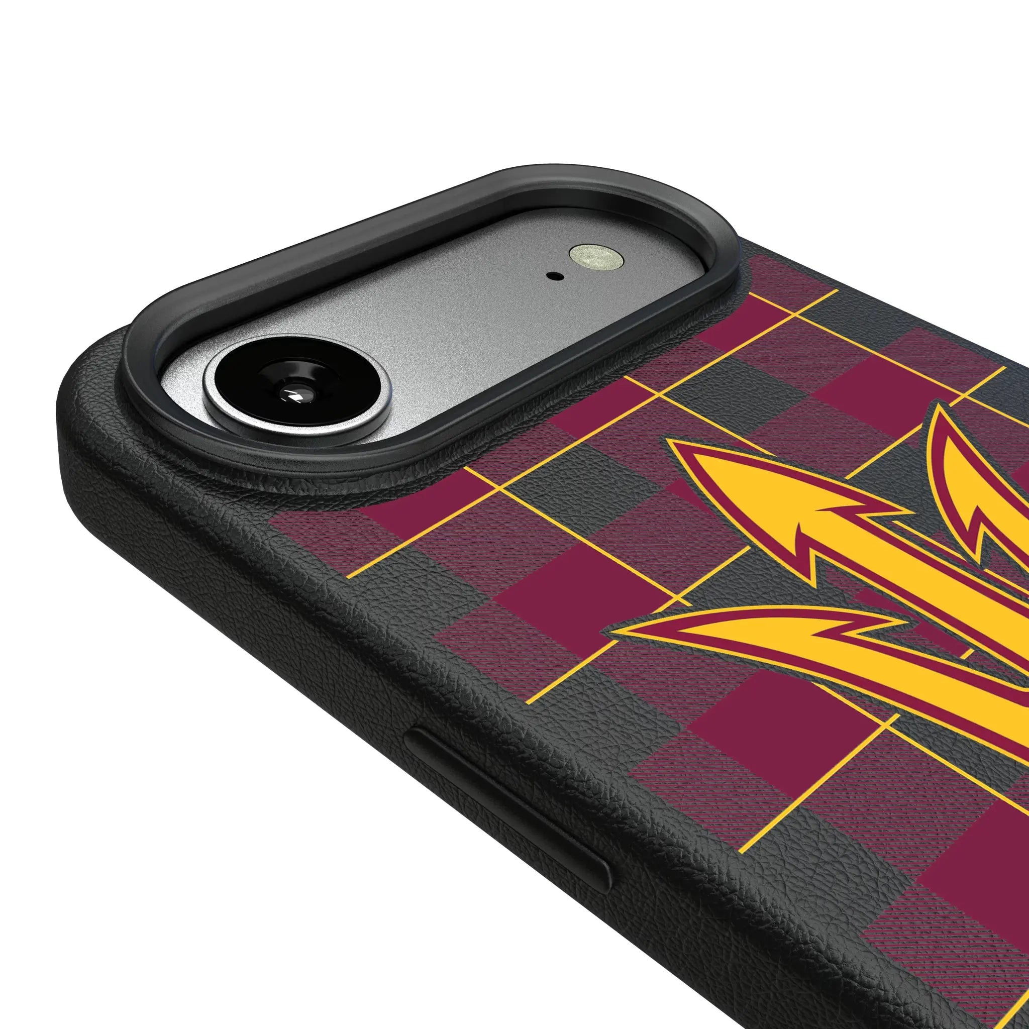 Arizona State University Sun Devils Plaid iPhone MagSafe Compatible Phone Case for Apple iPhone - Detail#Device_iPhone Air