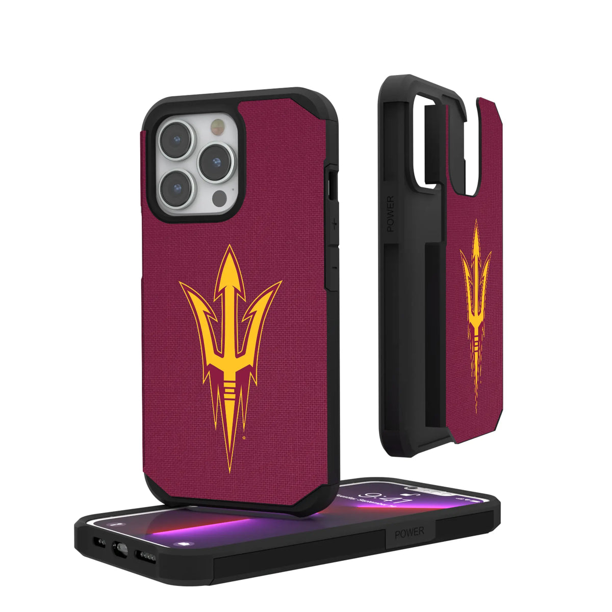 Arizona State University Sun Devils Solid iPhone Rugged Phone Case for Apple iPhone