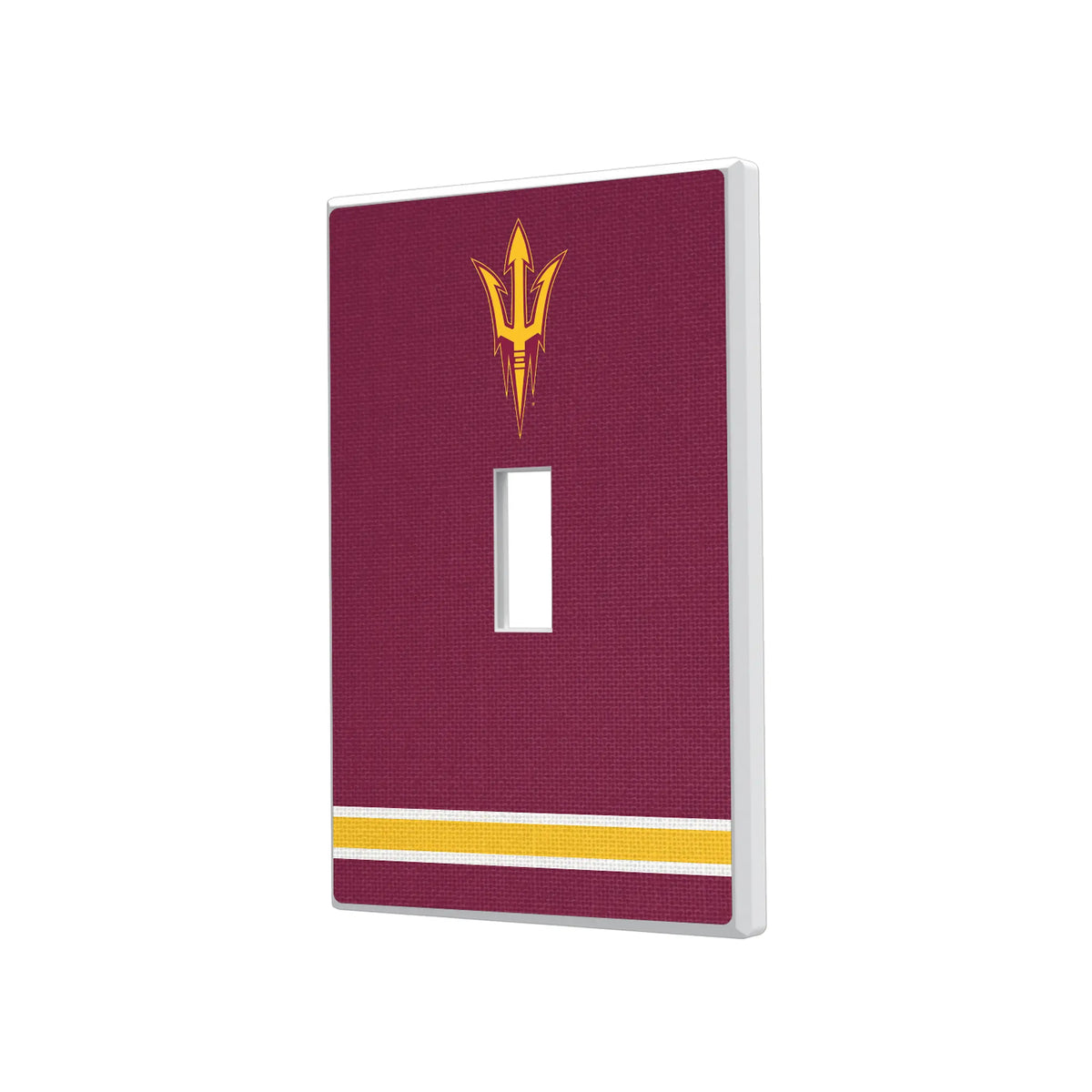 Arizona State University Sun Devils Stripe Hidden-Screw Light Switch Plate#Style_Single Toggle