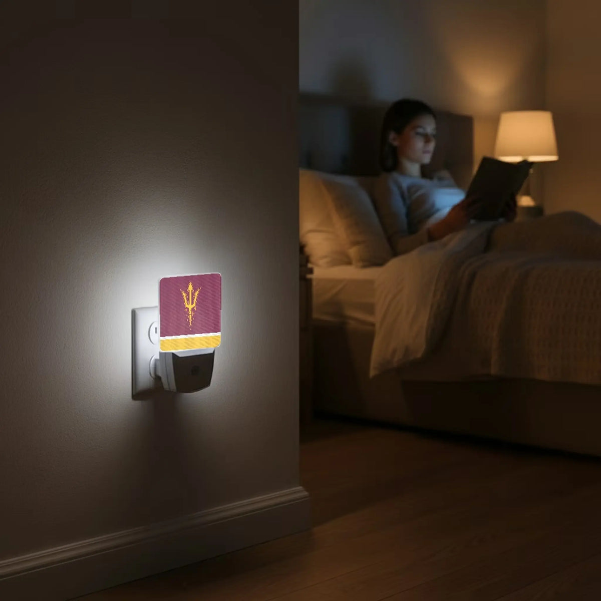 Arizona State University Sun Devils Stripe Night Light 2-Pack - Lifestyle