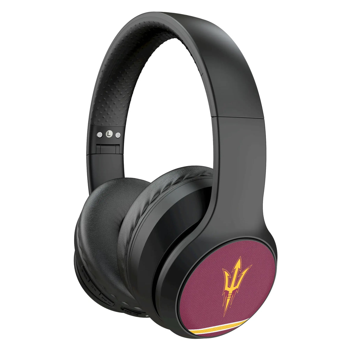 Arizona State University Sun Devils Stripe Wireless Over-Ear Headphones With Case