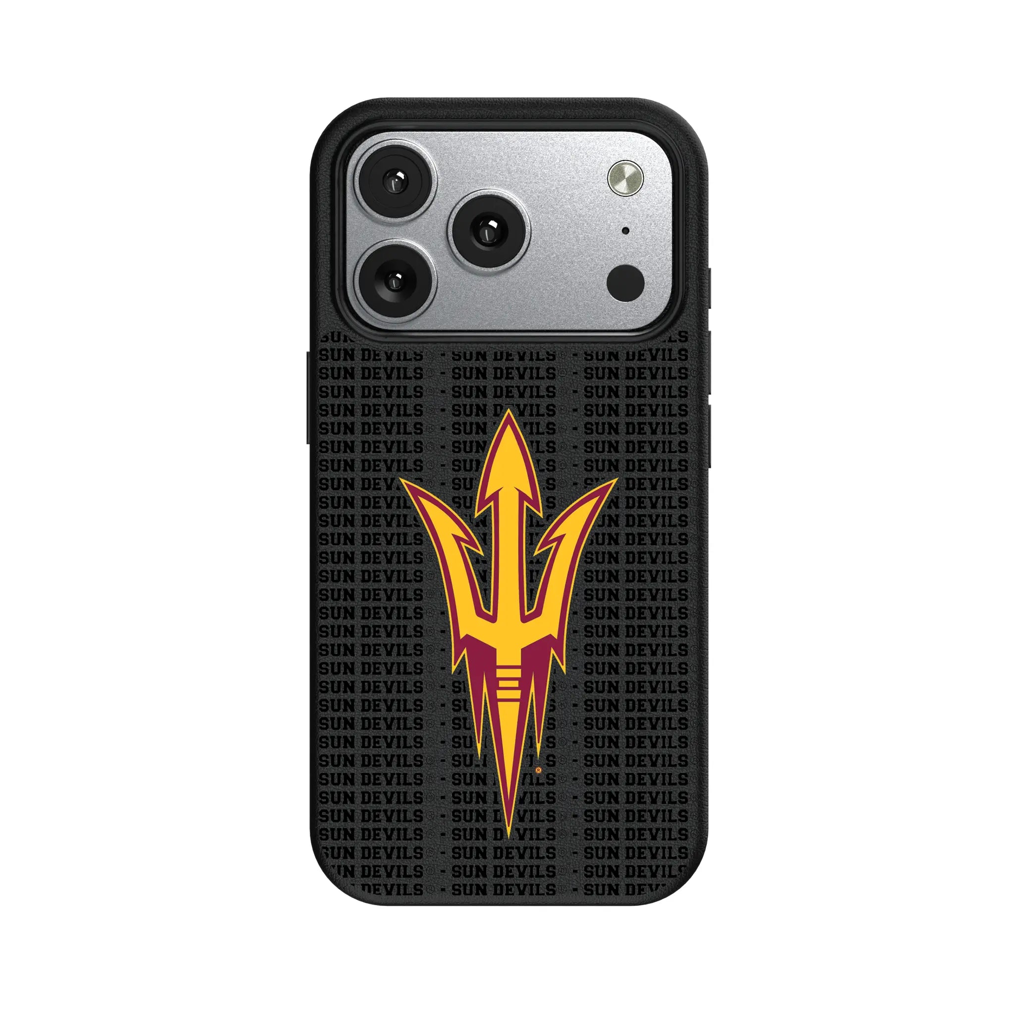 Arizona State University Sun Devils Text Backdrop iPhone MagSafe Compatible Phone Case for Apple iPhone#Device_iPhone 17 Pro