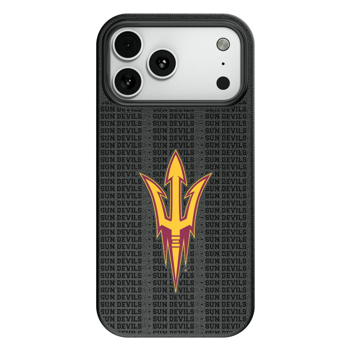 Arizona State University Sun Devils Text Backdrop MagSafe Compatible Phone Case for Apple iPhone