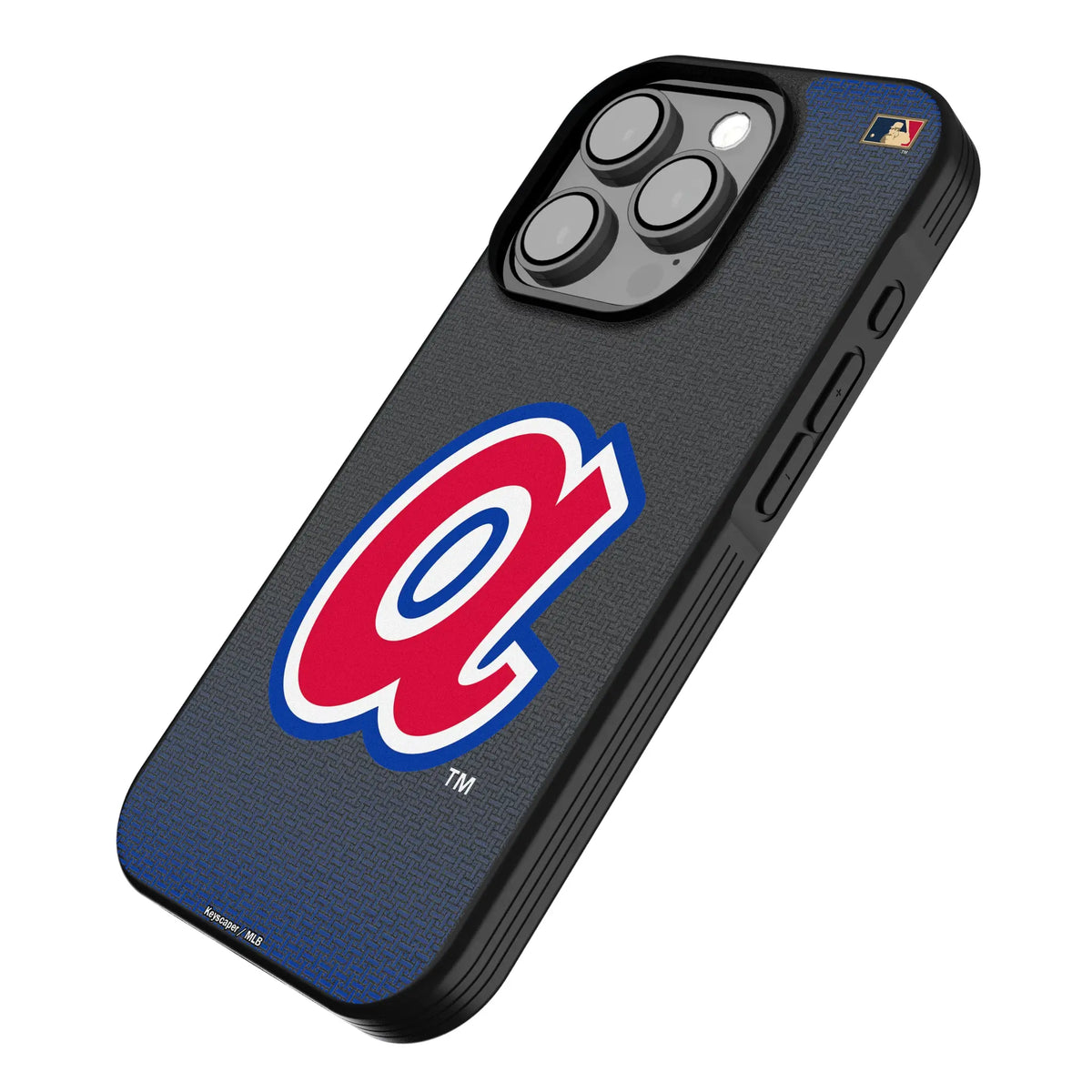 Atlanta Braves 1972-1980 - Cooperstown Collection Linen iPhone Bump Phone Case for Apple iPhone - Isometric View
