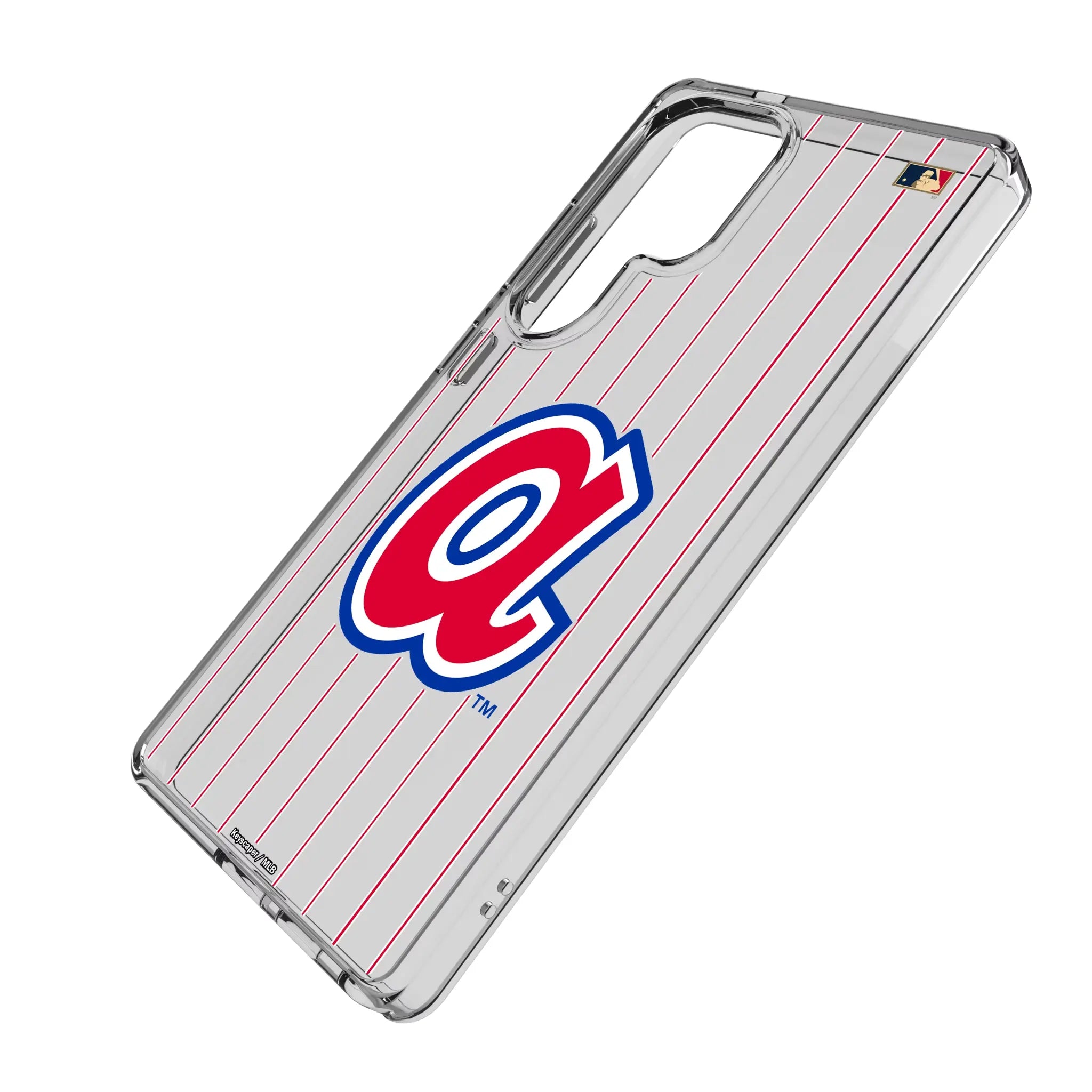 Atlanta Braves 1972-1980 - Cooperstown Collection Pinstripe Galaxy Clear Phone Case for Samsung Galaxy - Isometric View#Device_Galaxy S25 Ultra