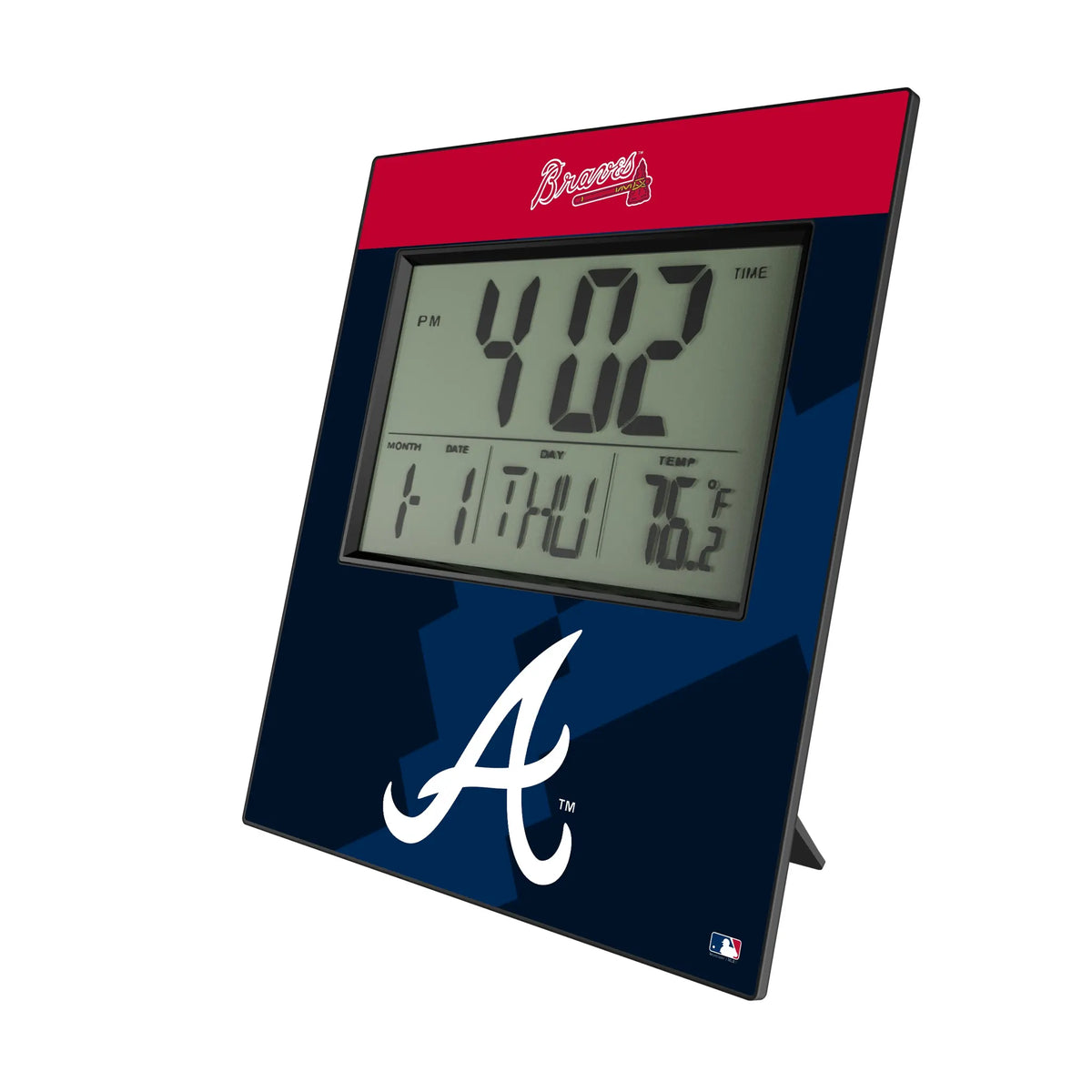 Atlanta Braves Color Block Wall Clock