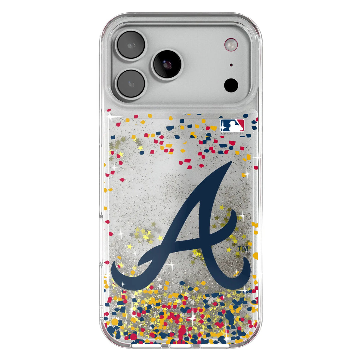Atlanta Braves Confetti Glitter Phone Case for Apple iPhone