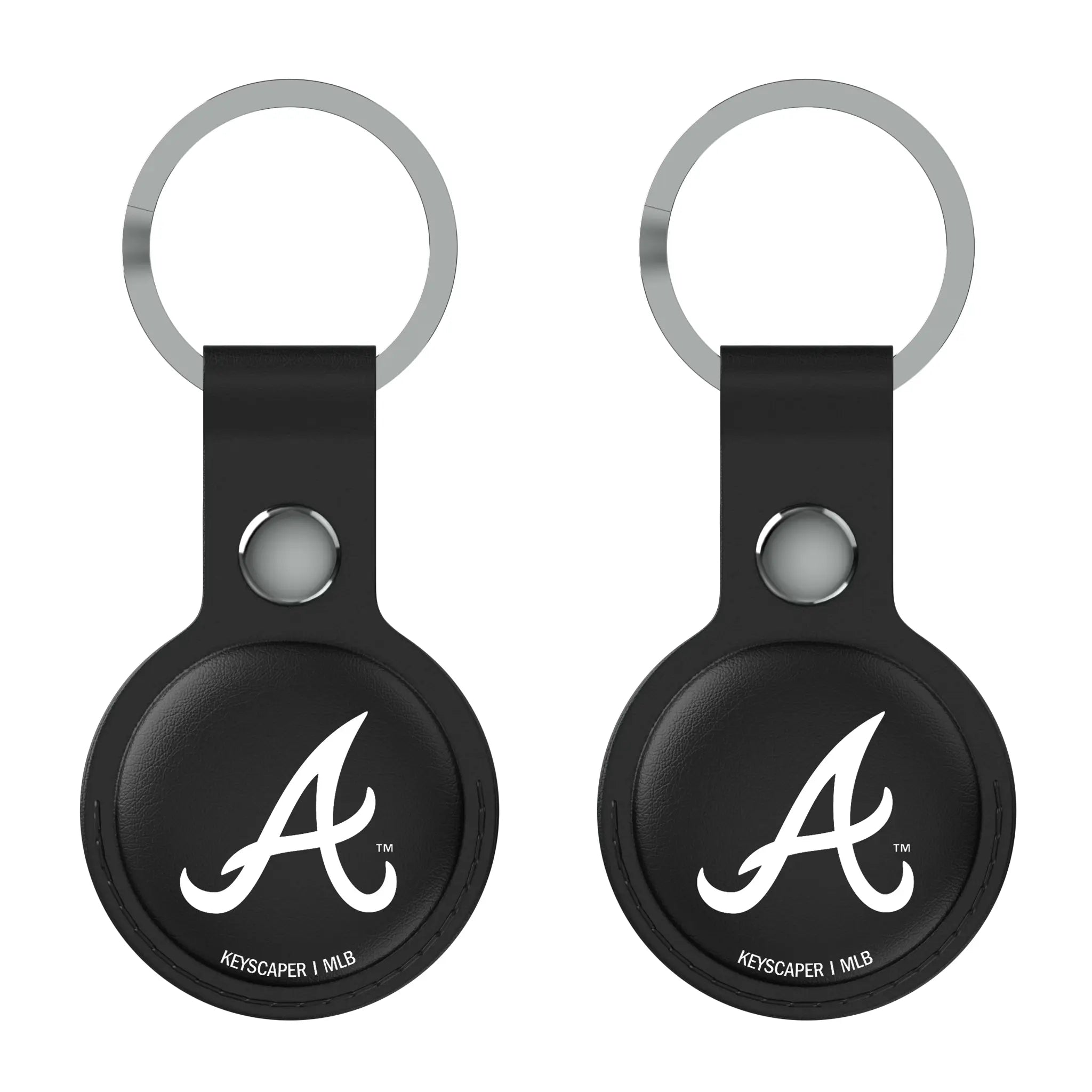 Atlanta Braves Insignia AirTag Black Airtag Holder 2-Pack