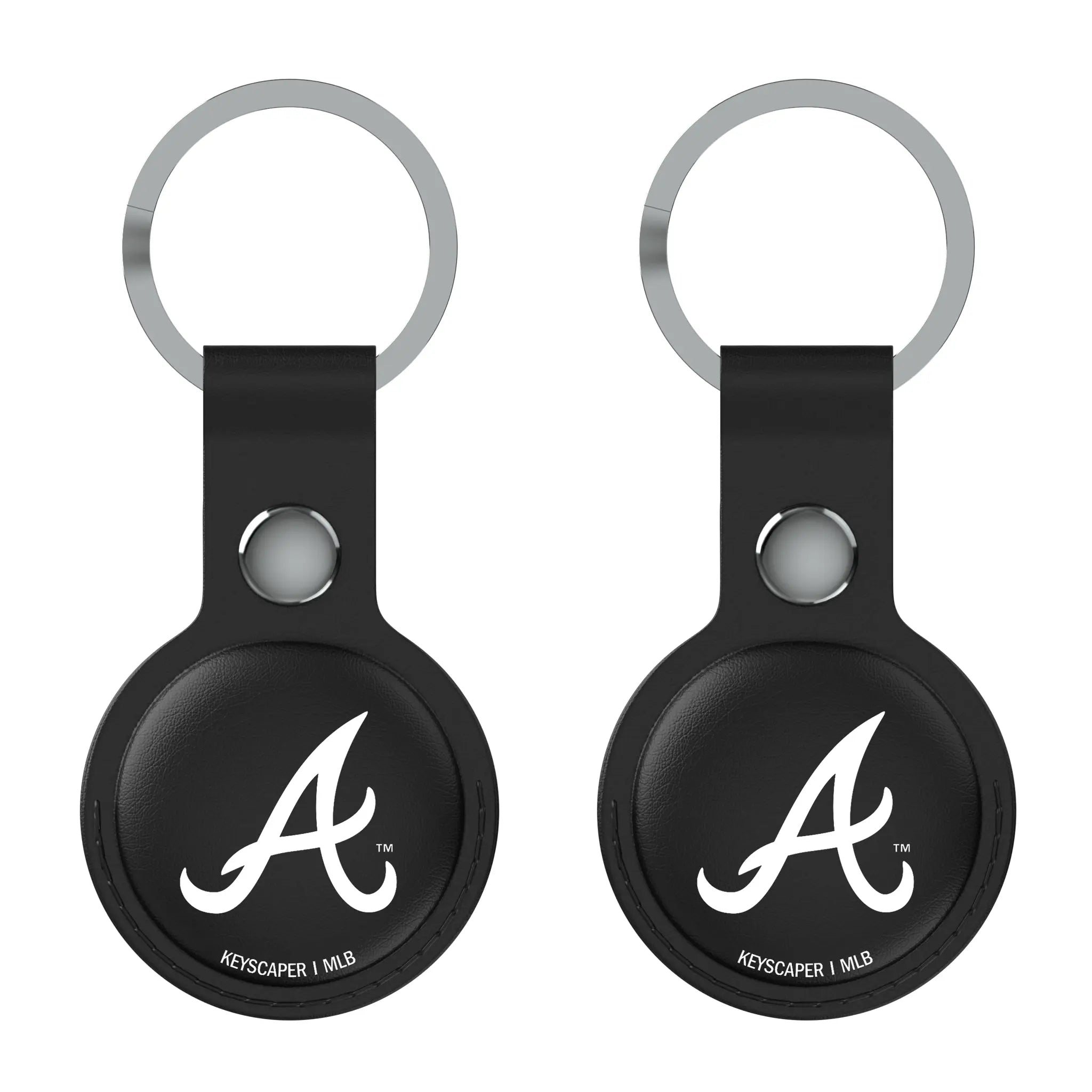 Atlanta Braves Insignia AirTag Black Airtag Holder 2-Pack